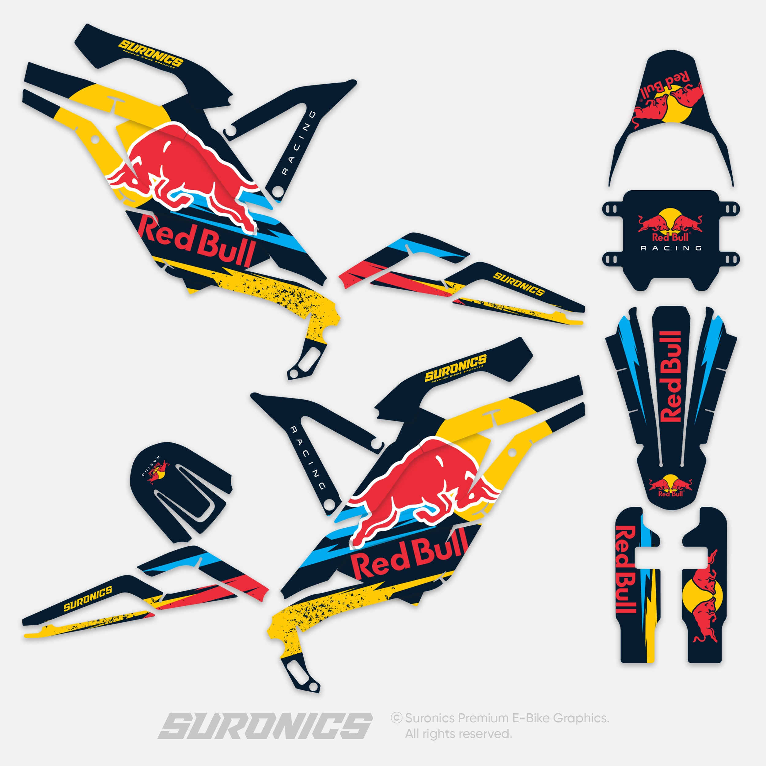 ORIGINAL BULL NAVY 79Bike Falcon PRO / GT / M Graphics kit