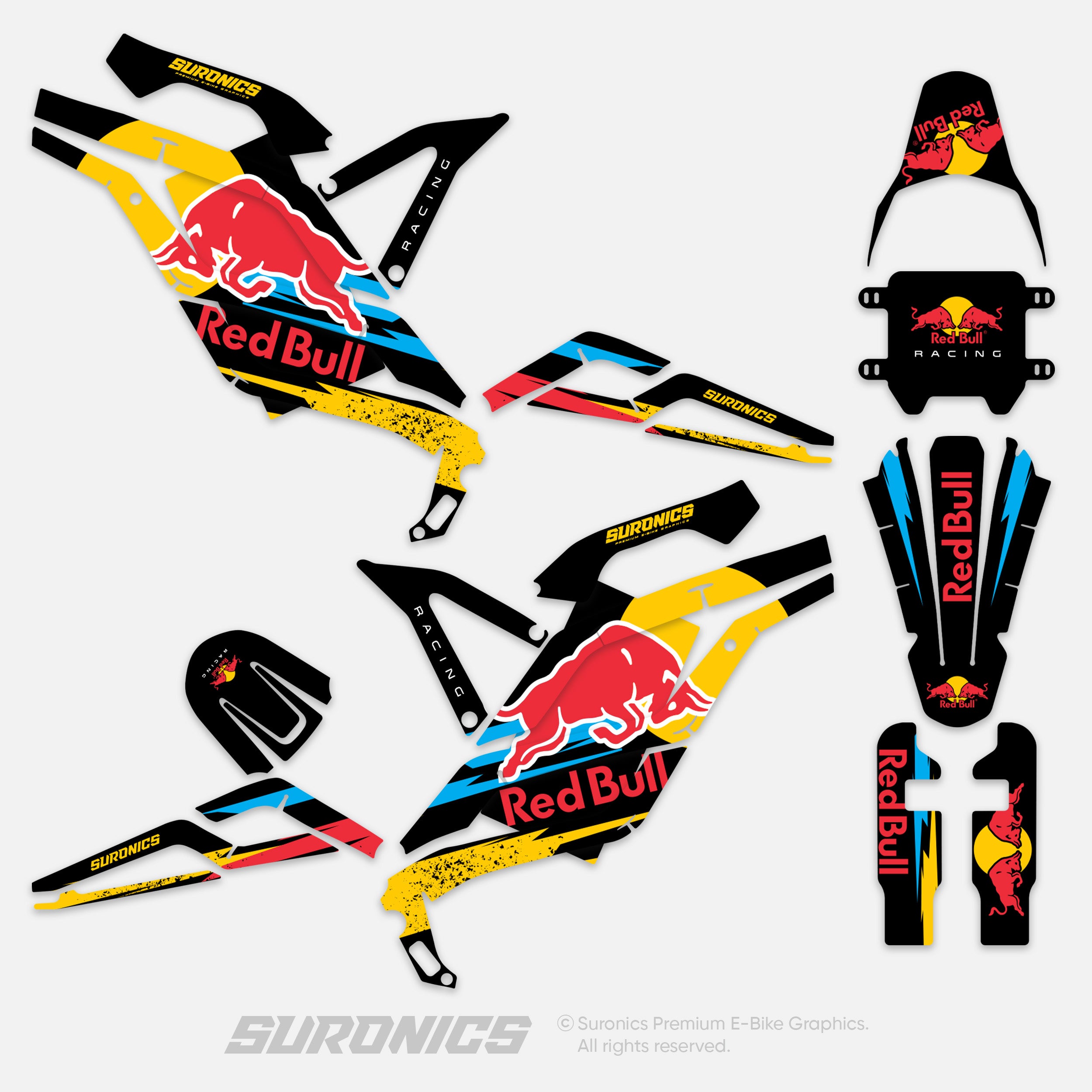 ORIGINAL BULL BLACK 79Bike Falcon PRO / GT / M Graphics kit