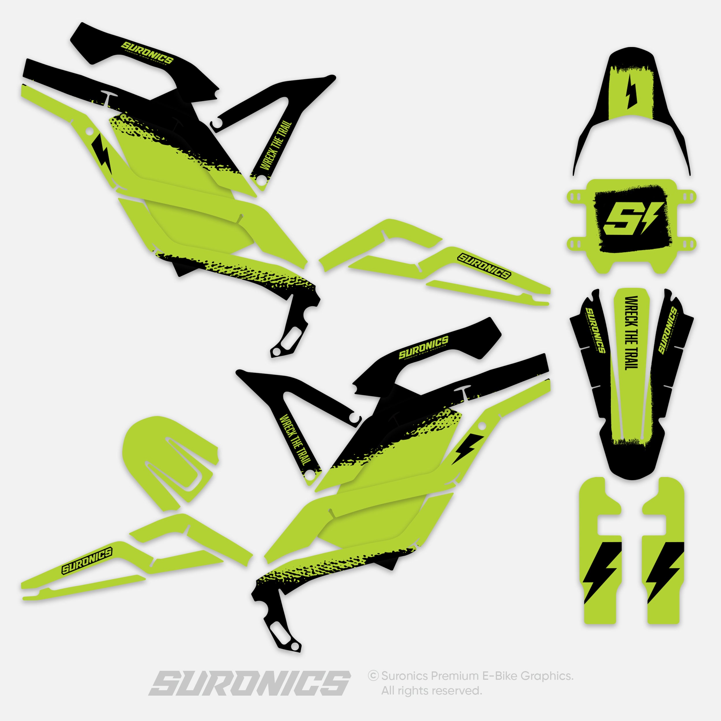 HALF BLACK GREEN Ventus One Graphics kit