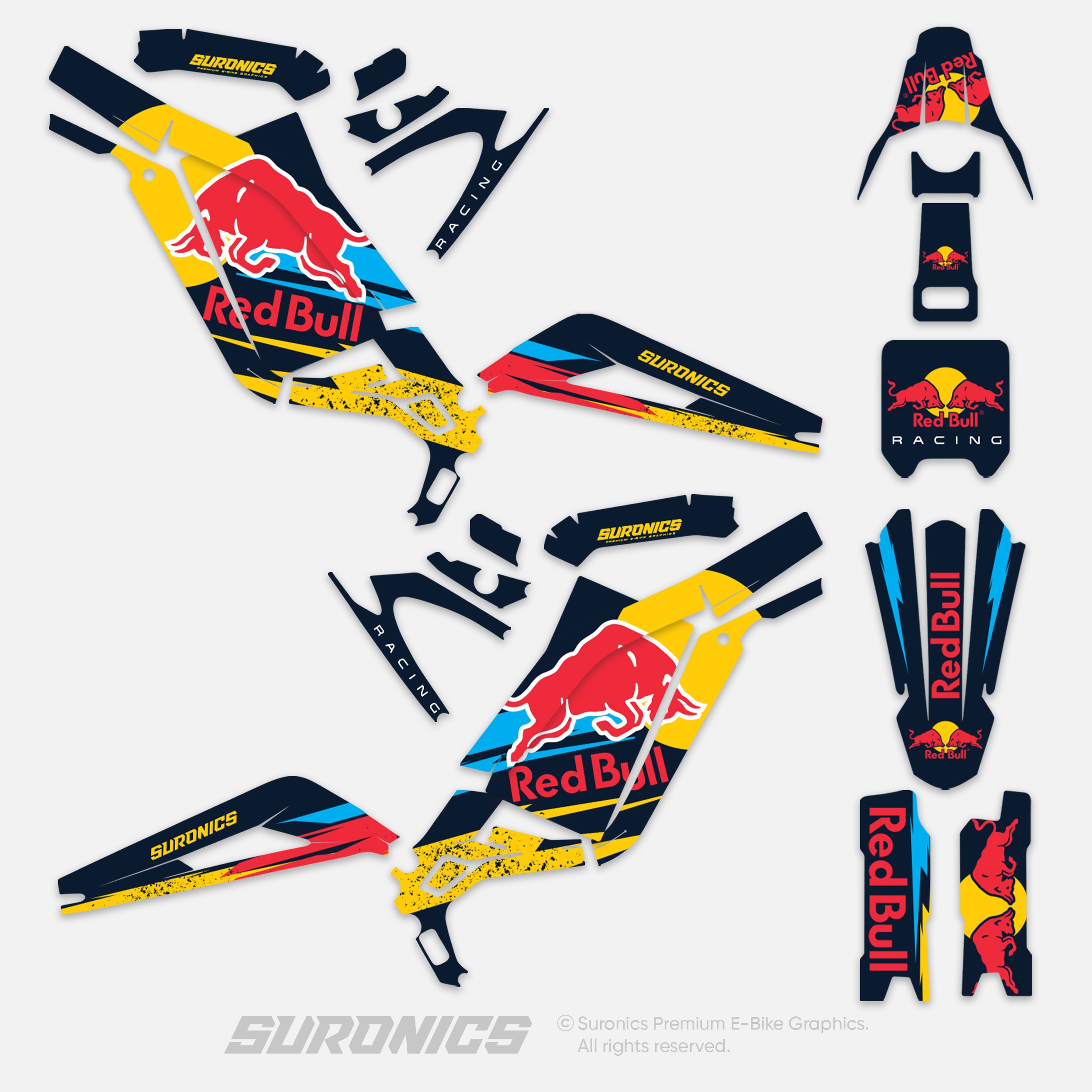 ORIGINAL BULL NAVY Surron Light Bee Graphics kit