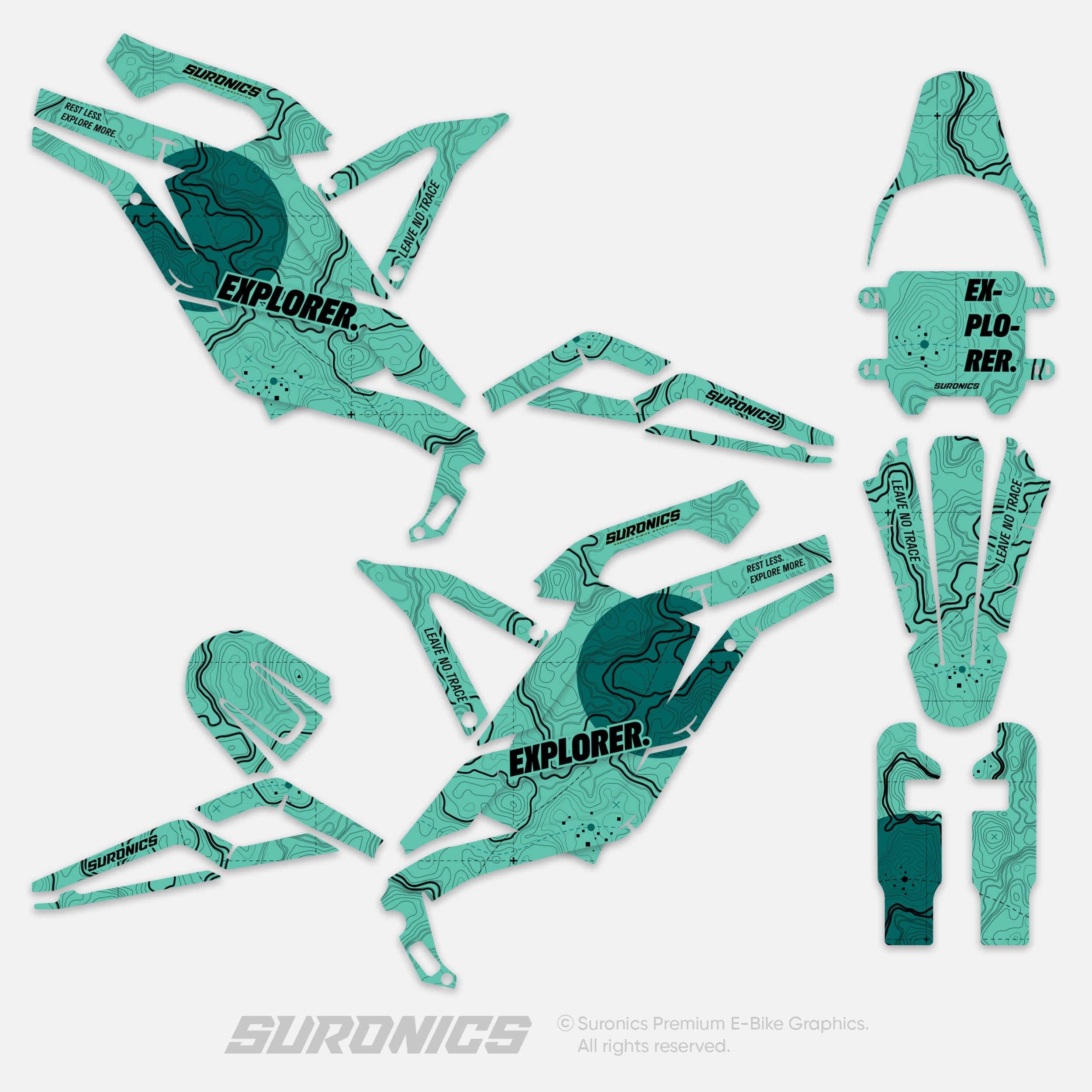 EXPLORER MINT AVENTUR 79Bike Falcon PRO / GT / M Graphics kit
