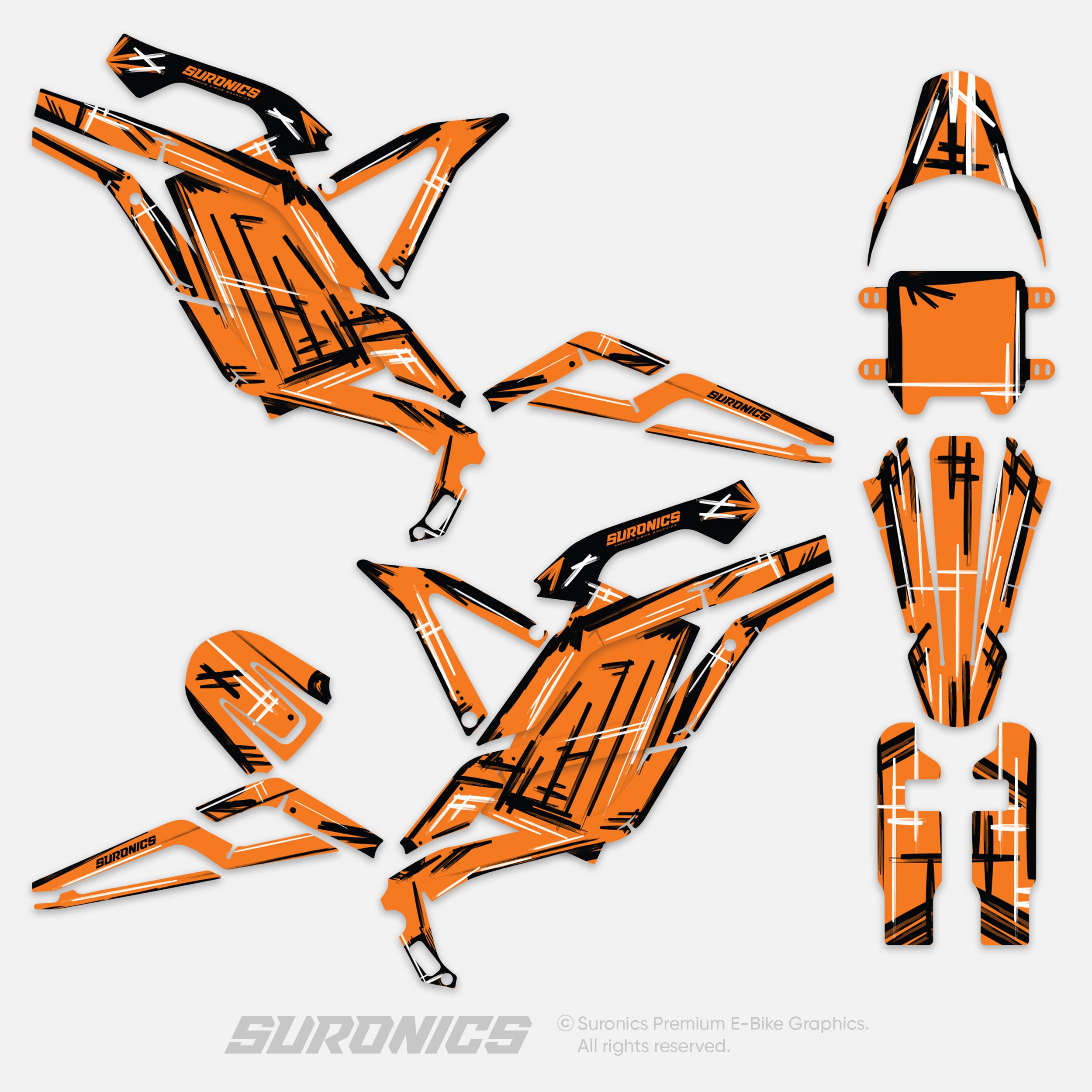 MARKER ORANGE 79Bike Falcon PRO / GT / M Graphics kit