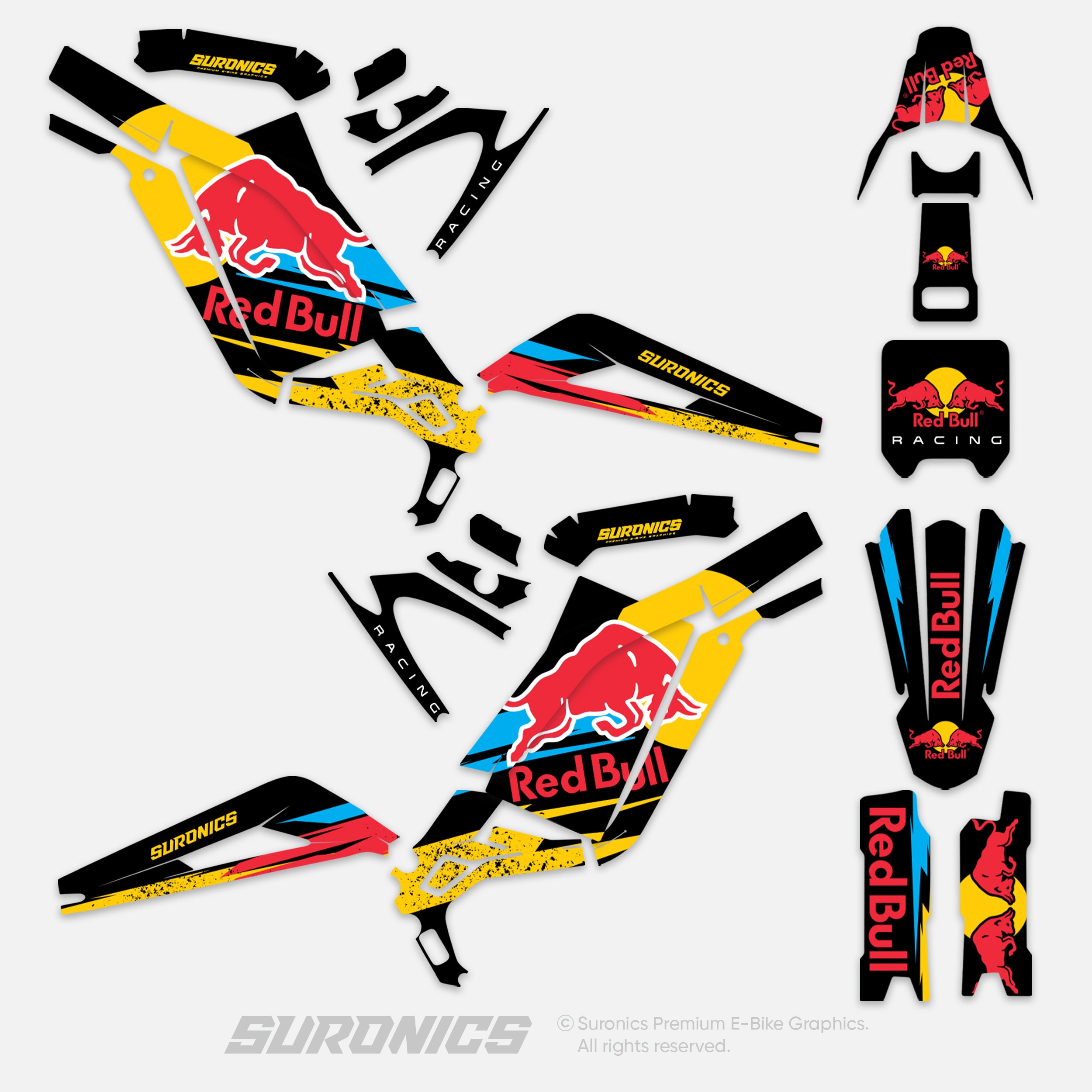 ORIGINAL BULL BLACK Surron Light Bee Graphics kit
