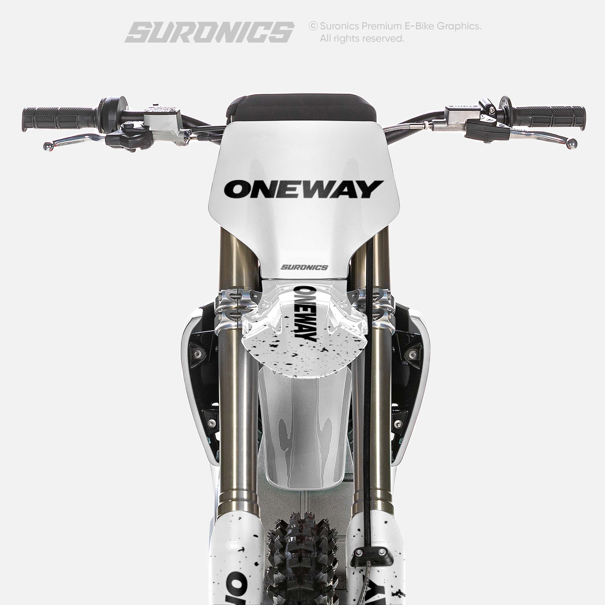 ONEWAY WHITE BLACK Stark Varg Graphics kit