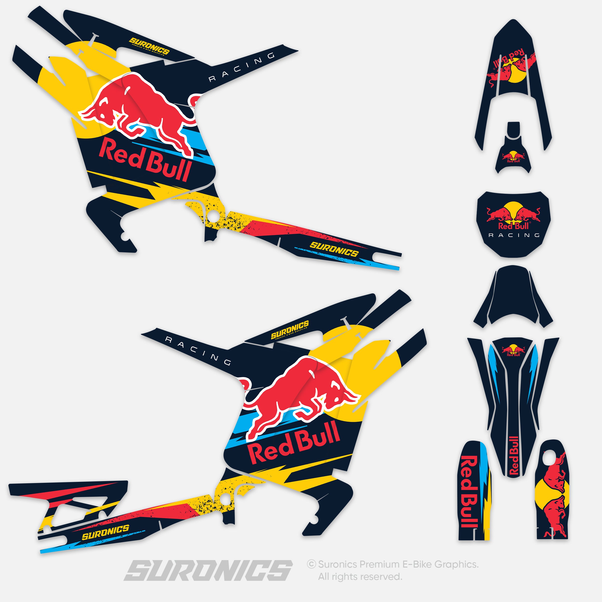 ORIGINAL BULL NAVY Arctic Leopard XE Graphics kit