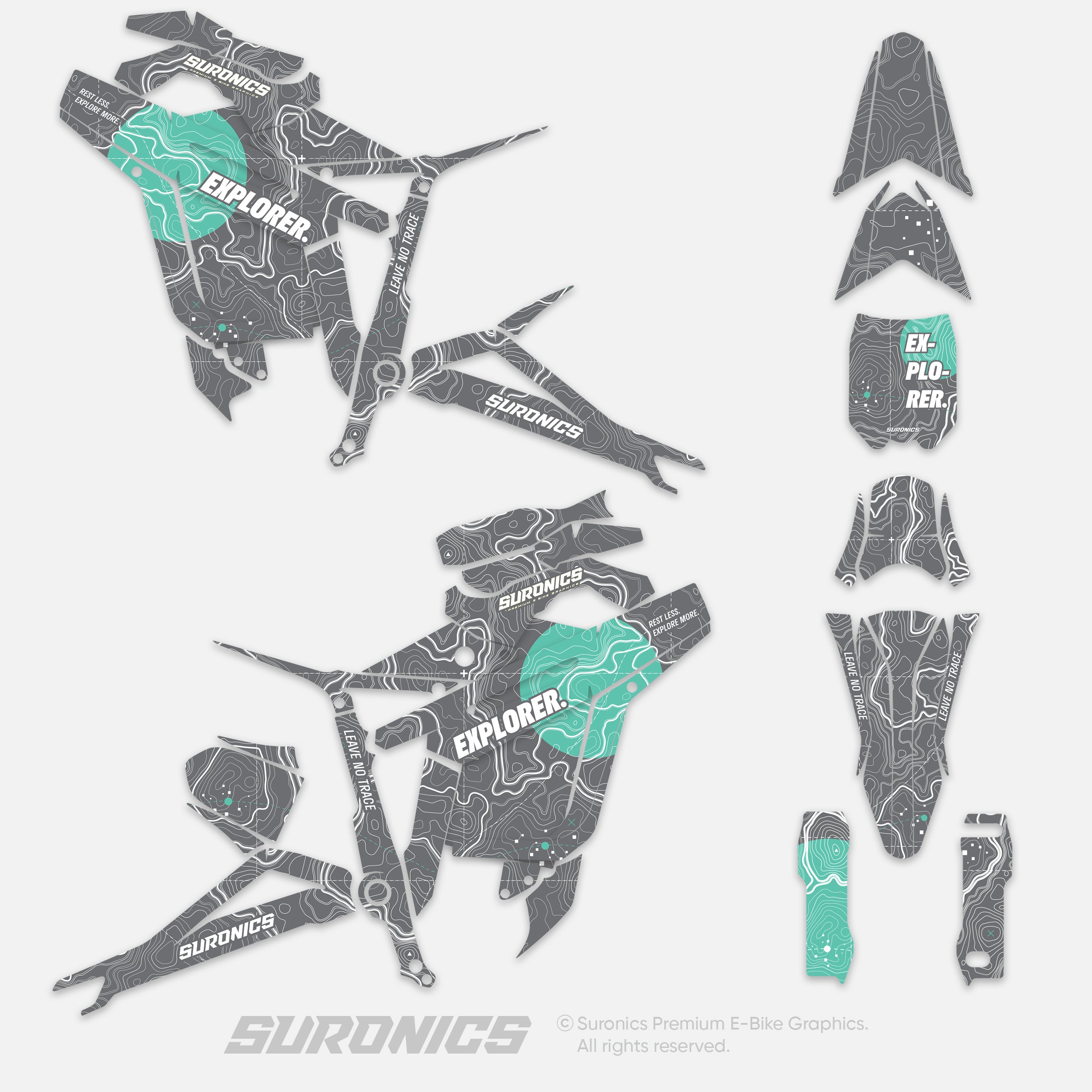 EXPLORER GREY MINT Talaria Sting MX5 PRO Graphics kit
