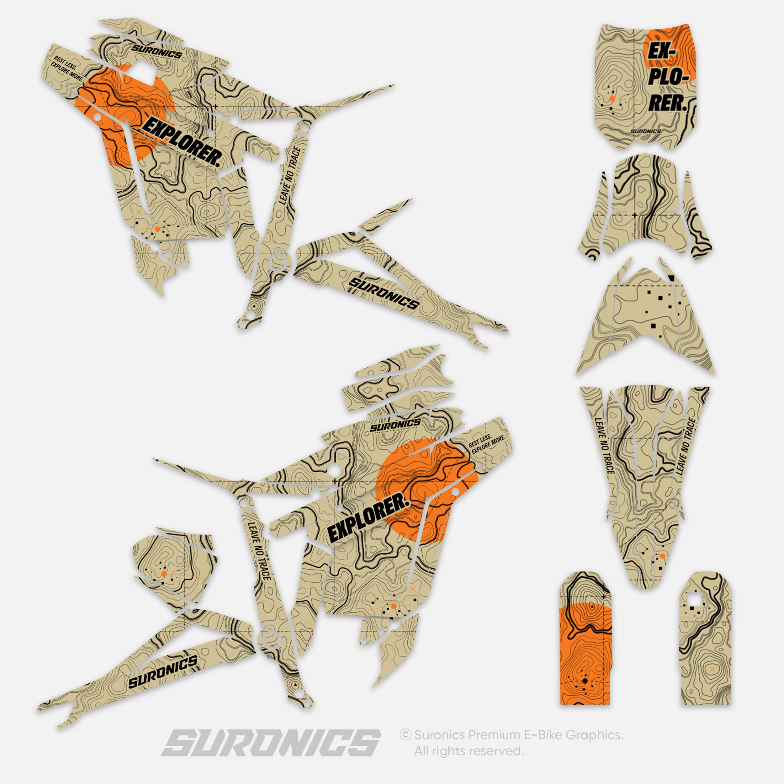 EXPLORER SAND ORANGE Talaria Sting MX3 MX4 Graphics kit