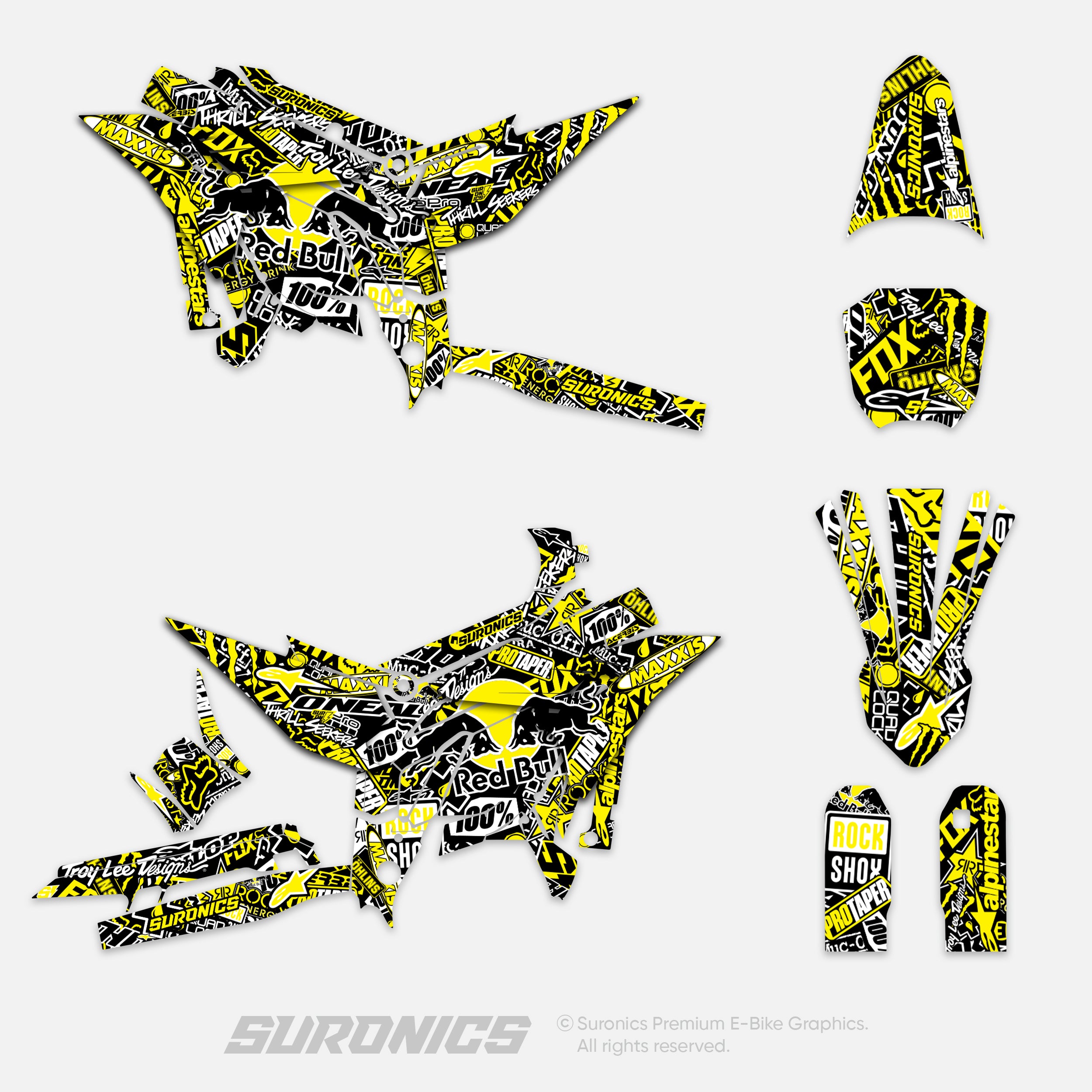 STICKY BLACK YELLOW Altis Sigma Graphics kit