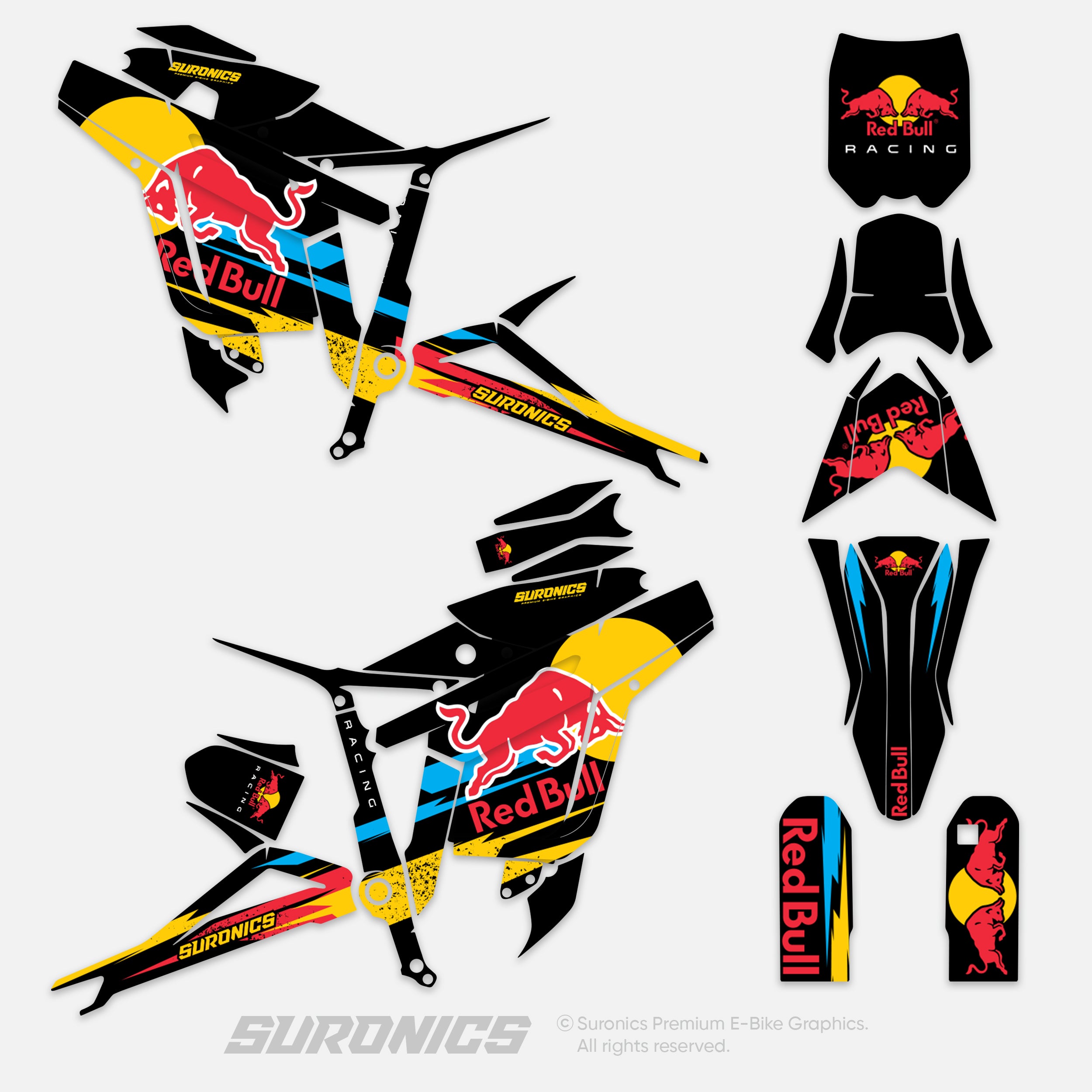 ORIGINAL BULL BLACK Talaria Sting MX3 MX4 Graphics kit
