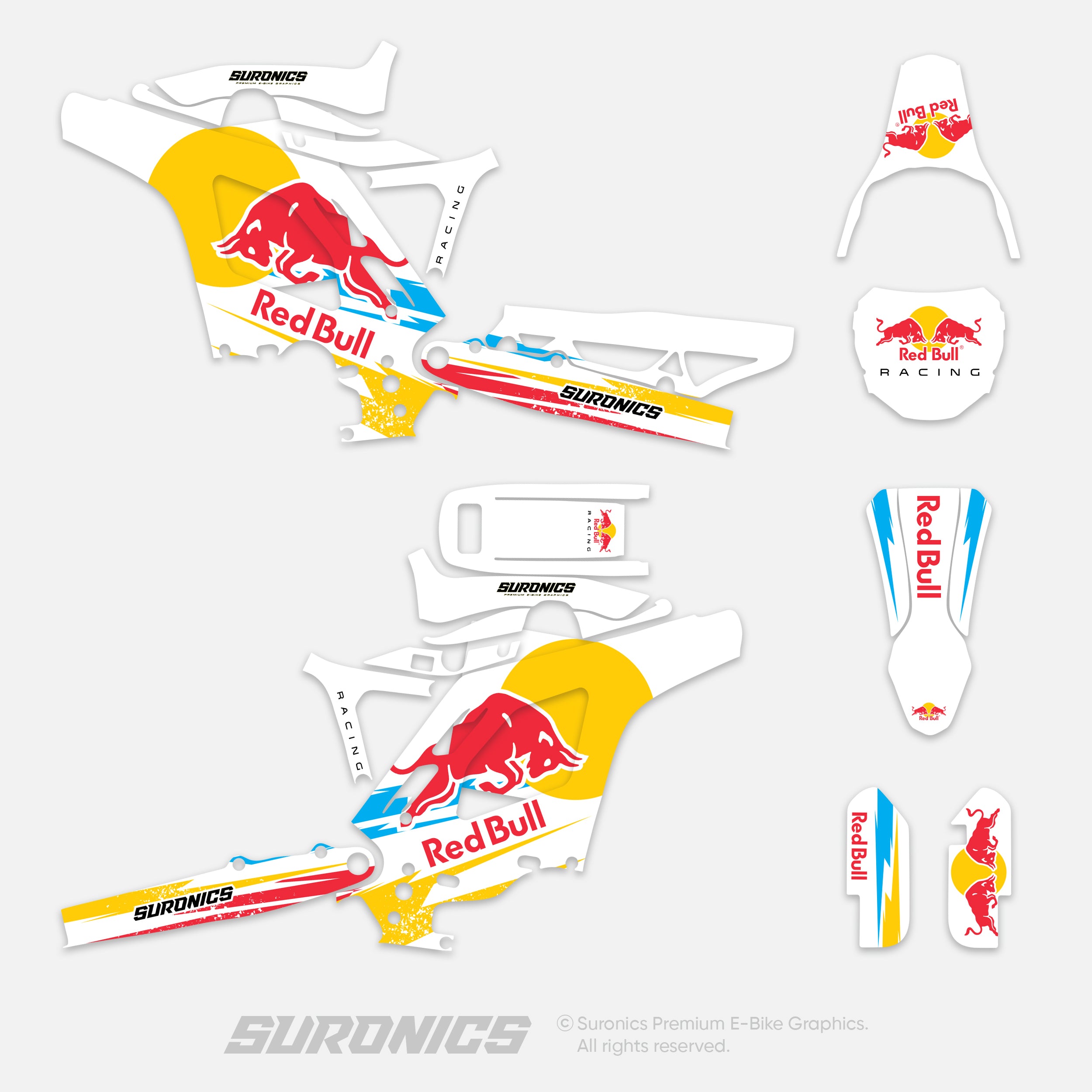 ORIGINAL BULL WHITE Eride Pro Mini R Graphics kit