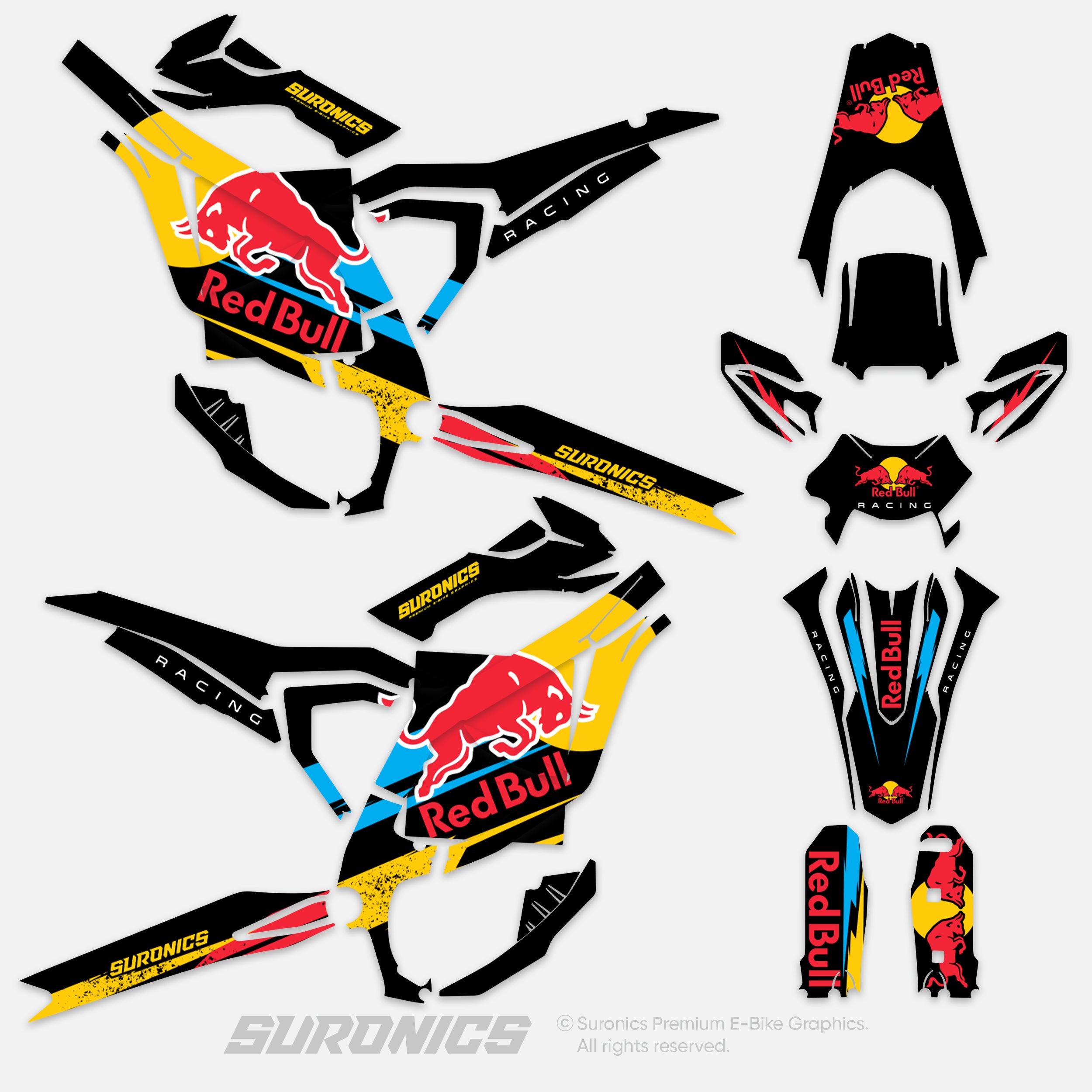 ORIGINAL BULL BLACK Surron Ultra Bee Graphics kit