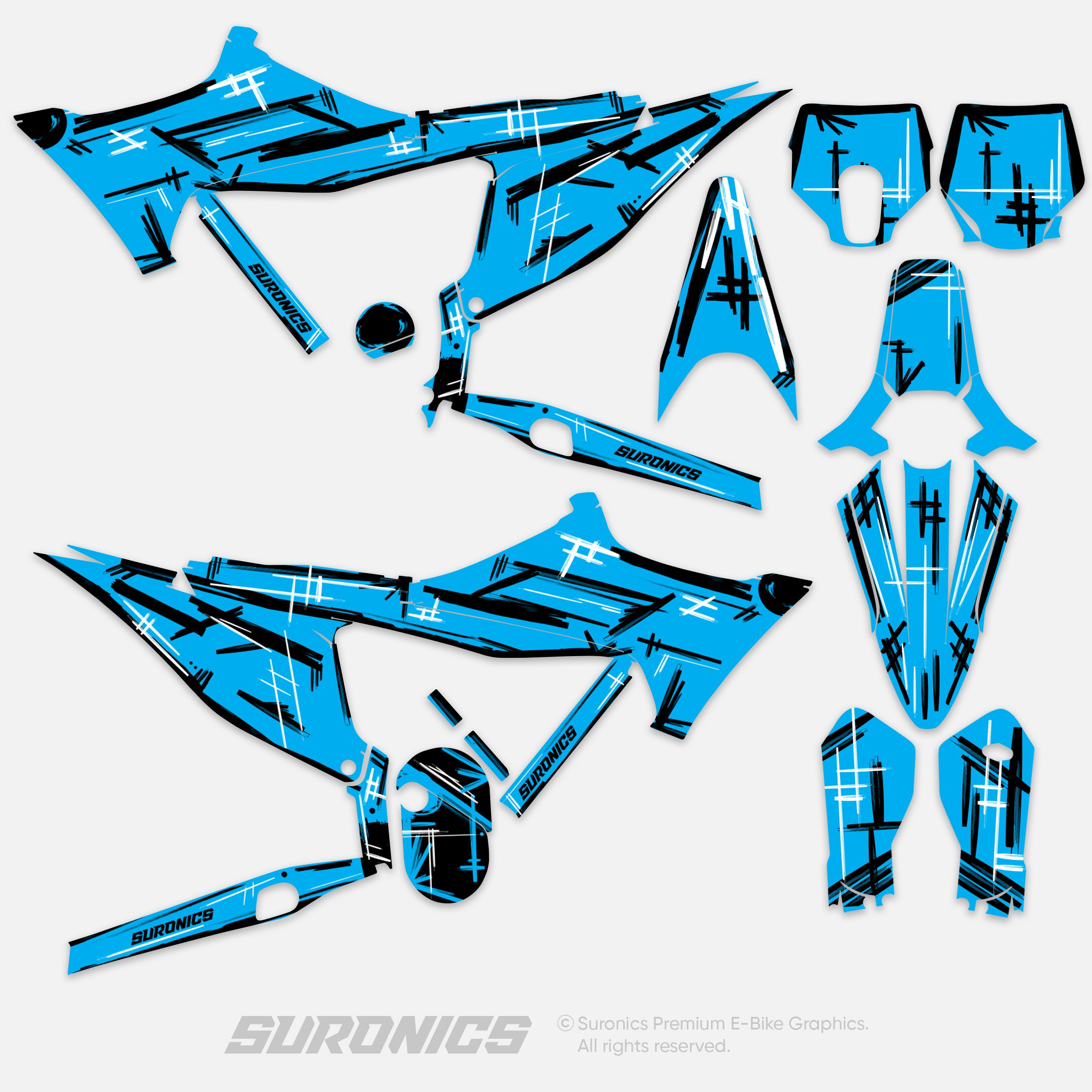 MARKER CYAN Stark Varg Graphics kit