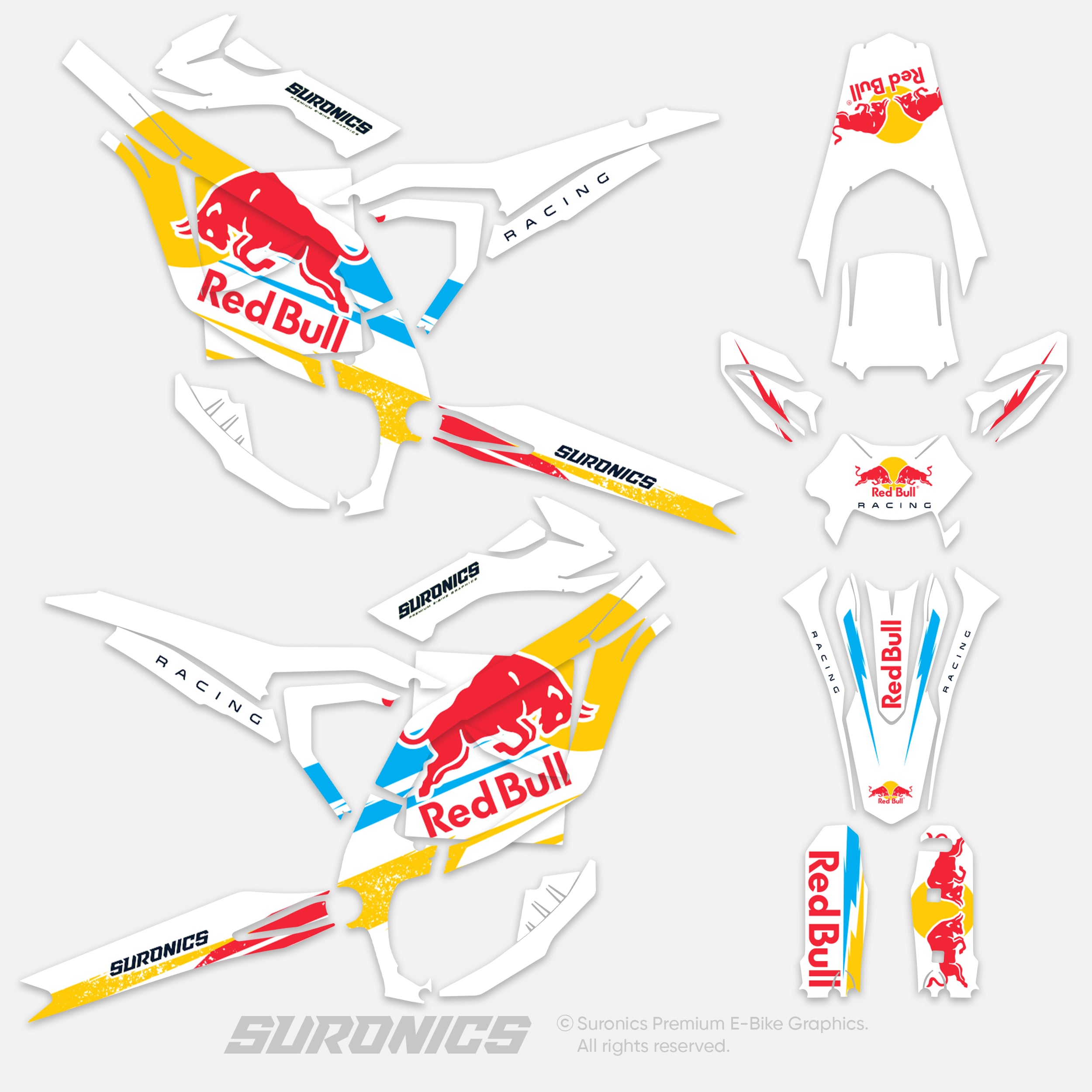 ORIGINAL BULL WHITE Surron Ultra Bee Graphics kit