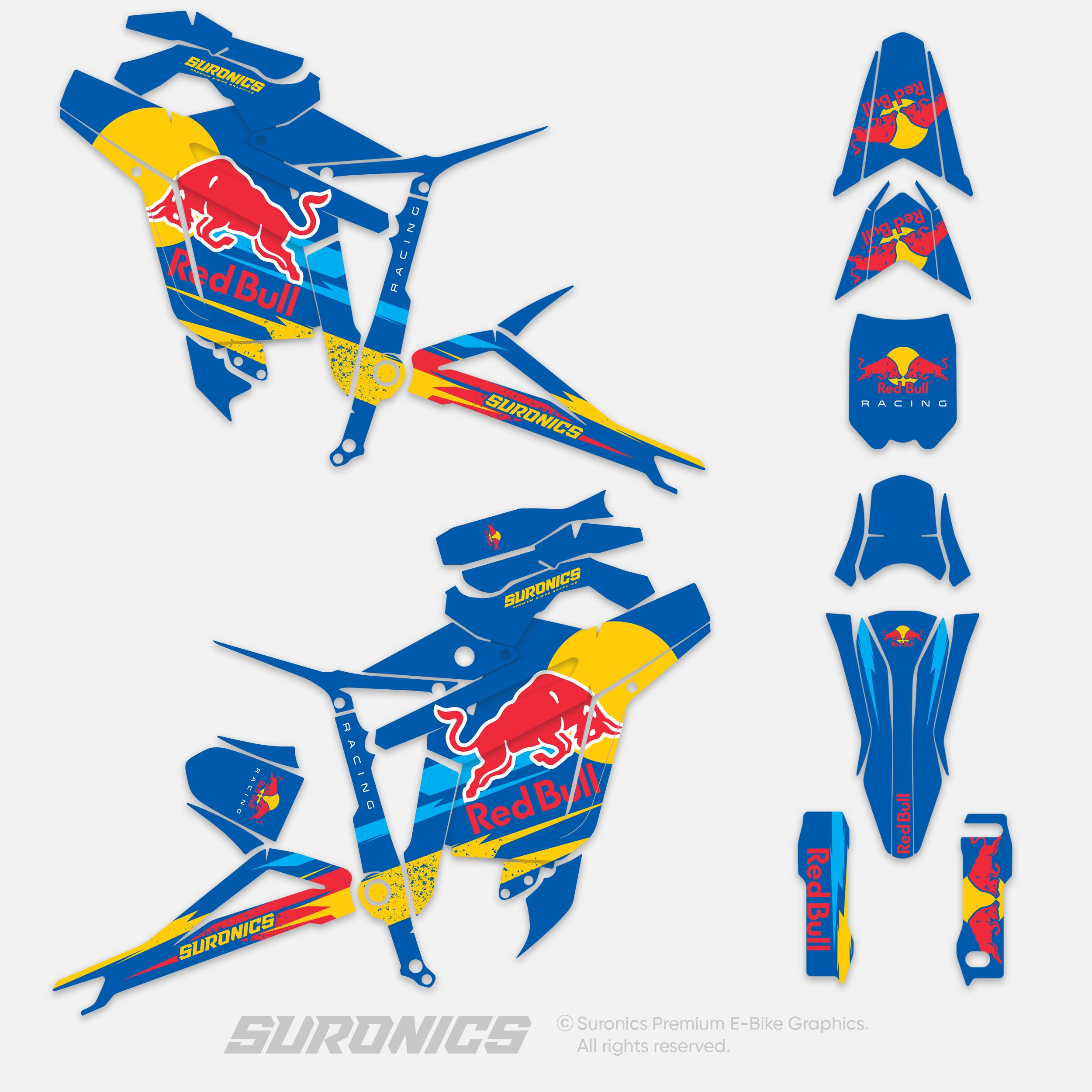 ORIGINAL BULL BLUE Talaria Sting MX5 PRO Graphics kit