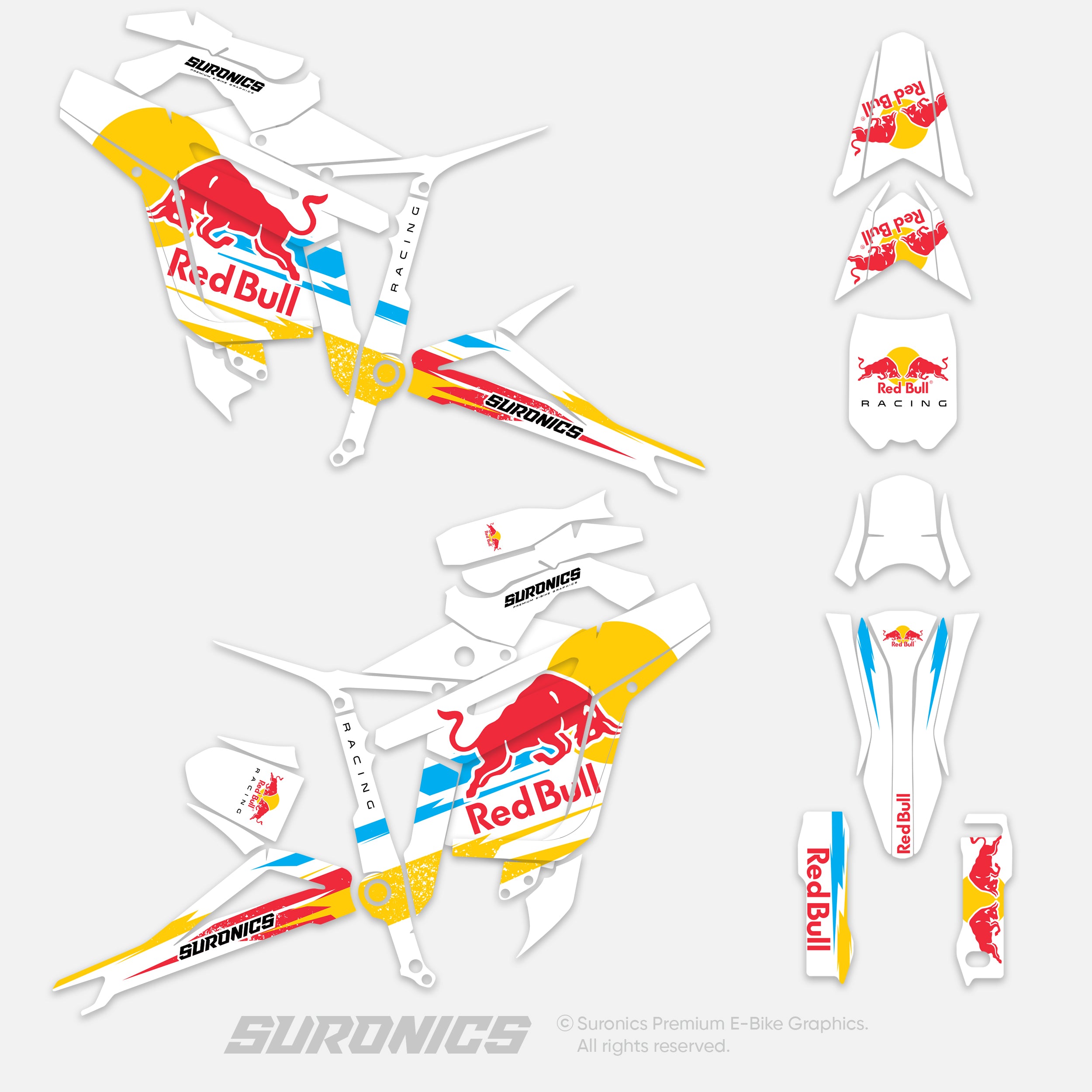 ORIGINAL BULL WHITE Talaria Sting MX5 PRO Graphics kit