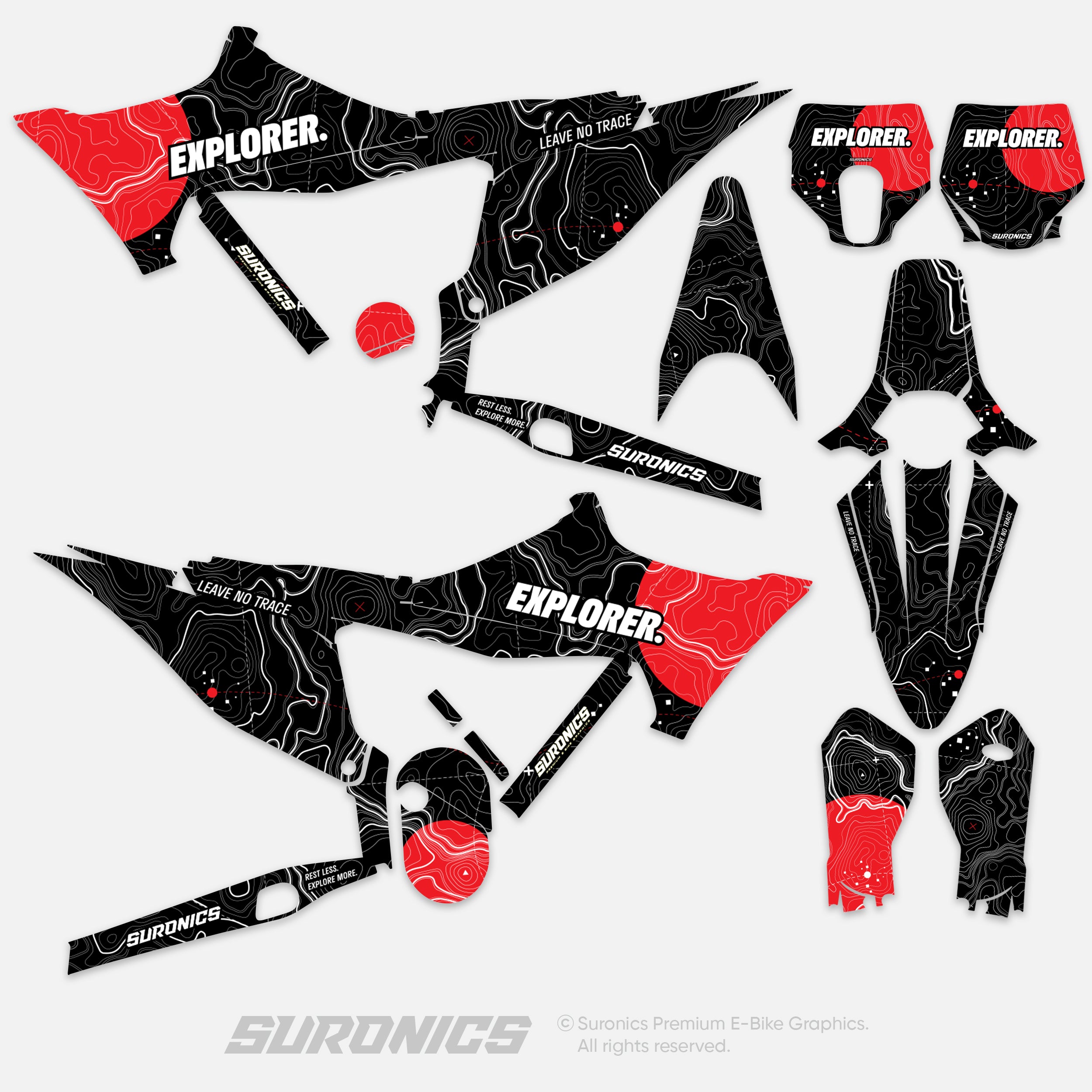 EXPLORER BLACK RED Stark Varg Graphics kit