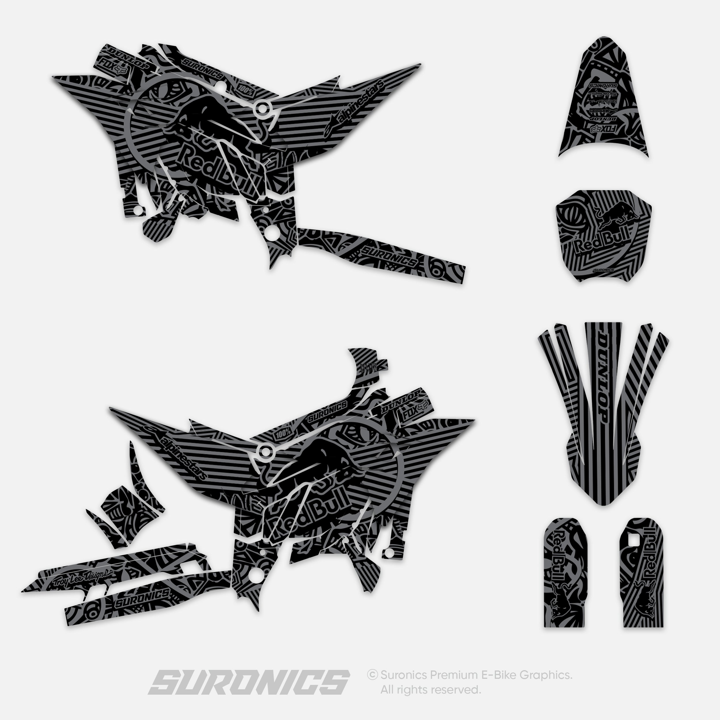 RACE ART BLACK GREY Altis Sigma Graphics kit