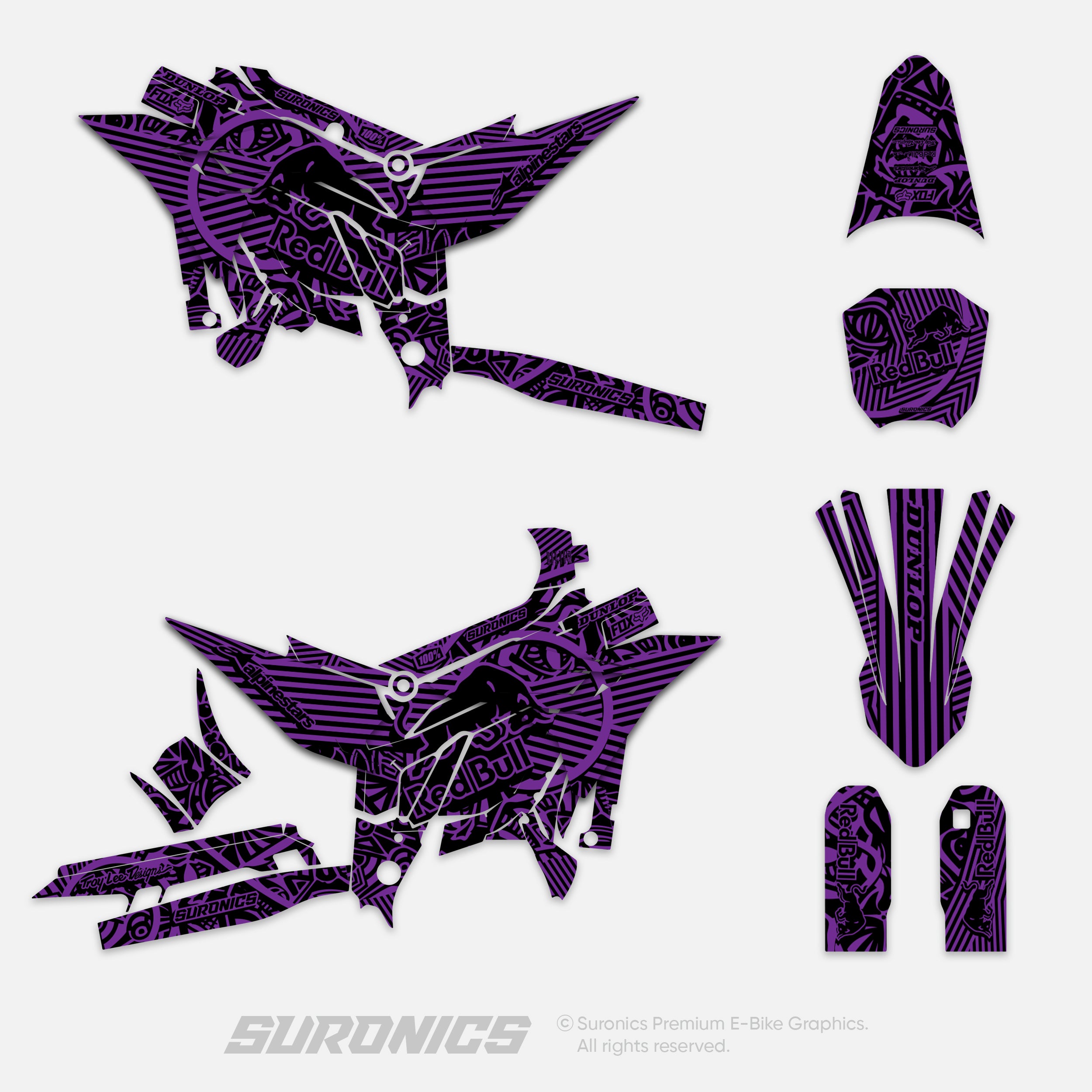 RACE ART BLACK PURPLE Altis Sigma Graphics kit