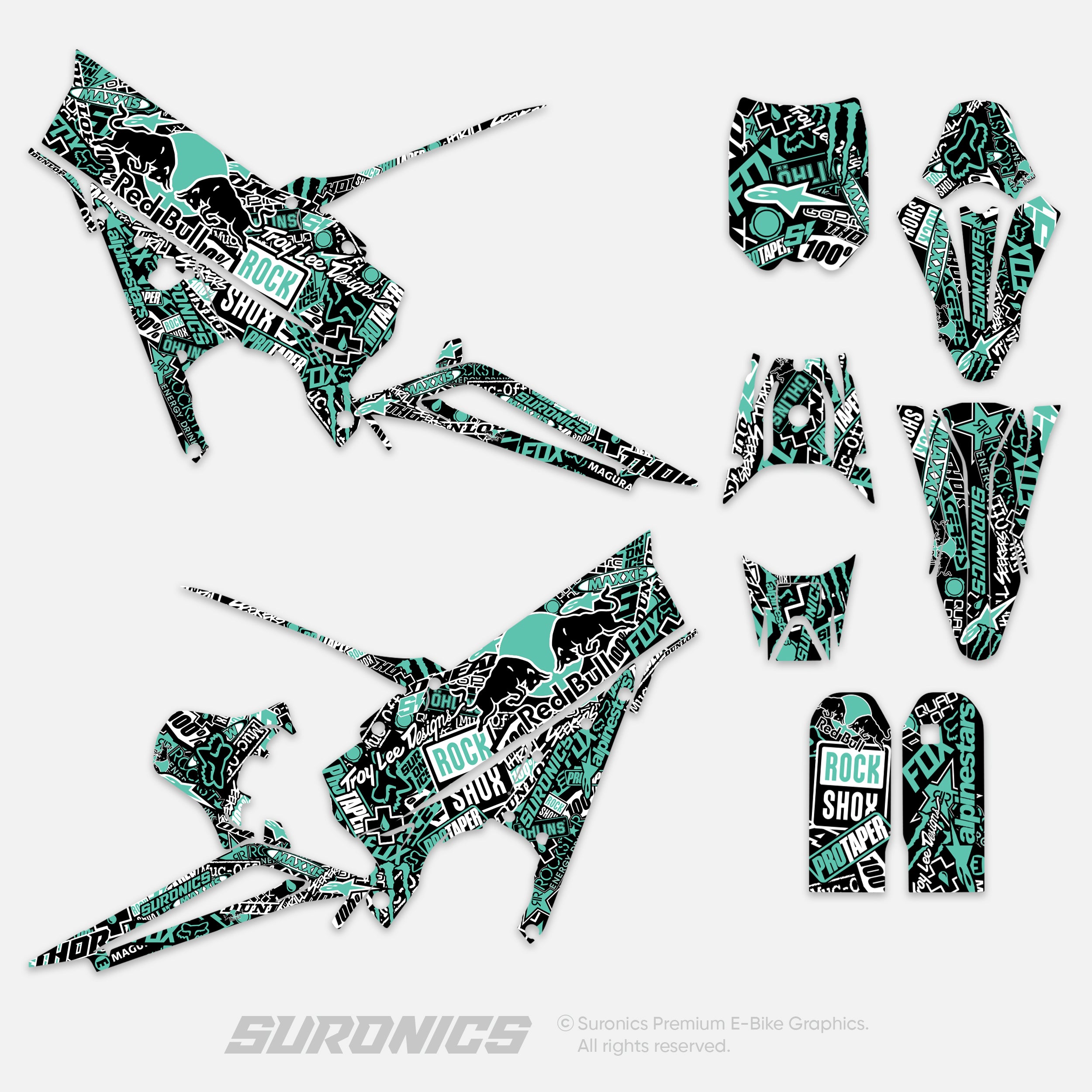 STICKY BLACK MINT Talaria XXX Graphics kit