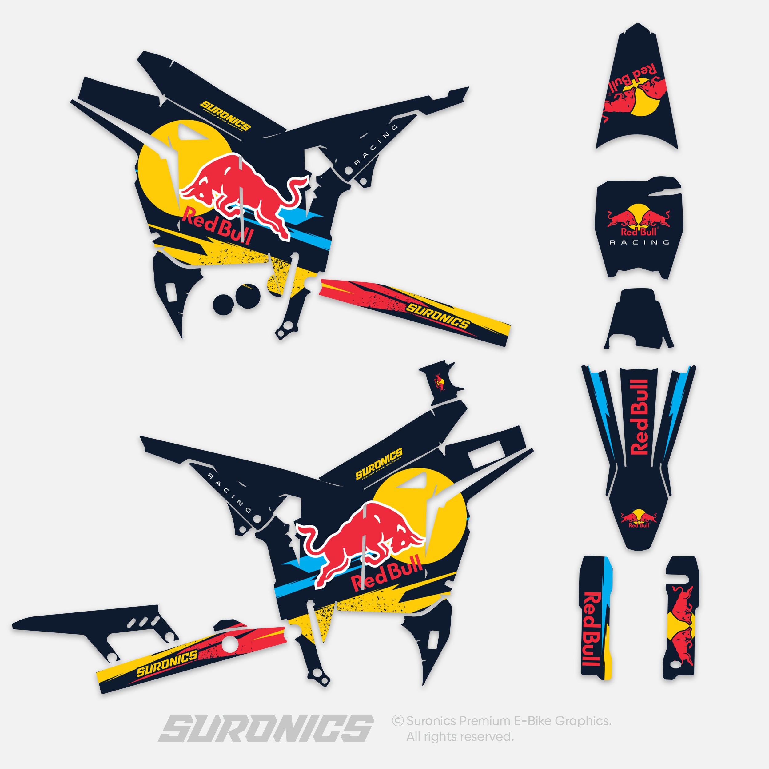 ORIGINAL BULL NAVY Talaria Komodo Graphics kit