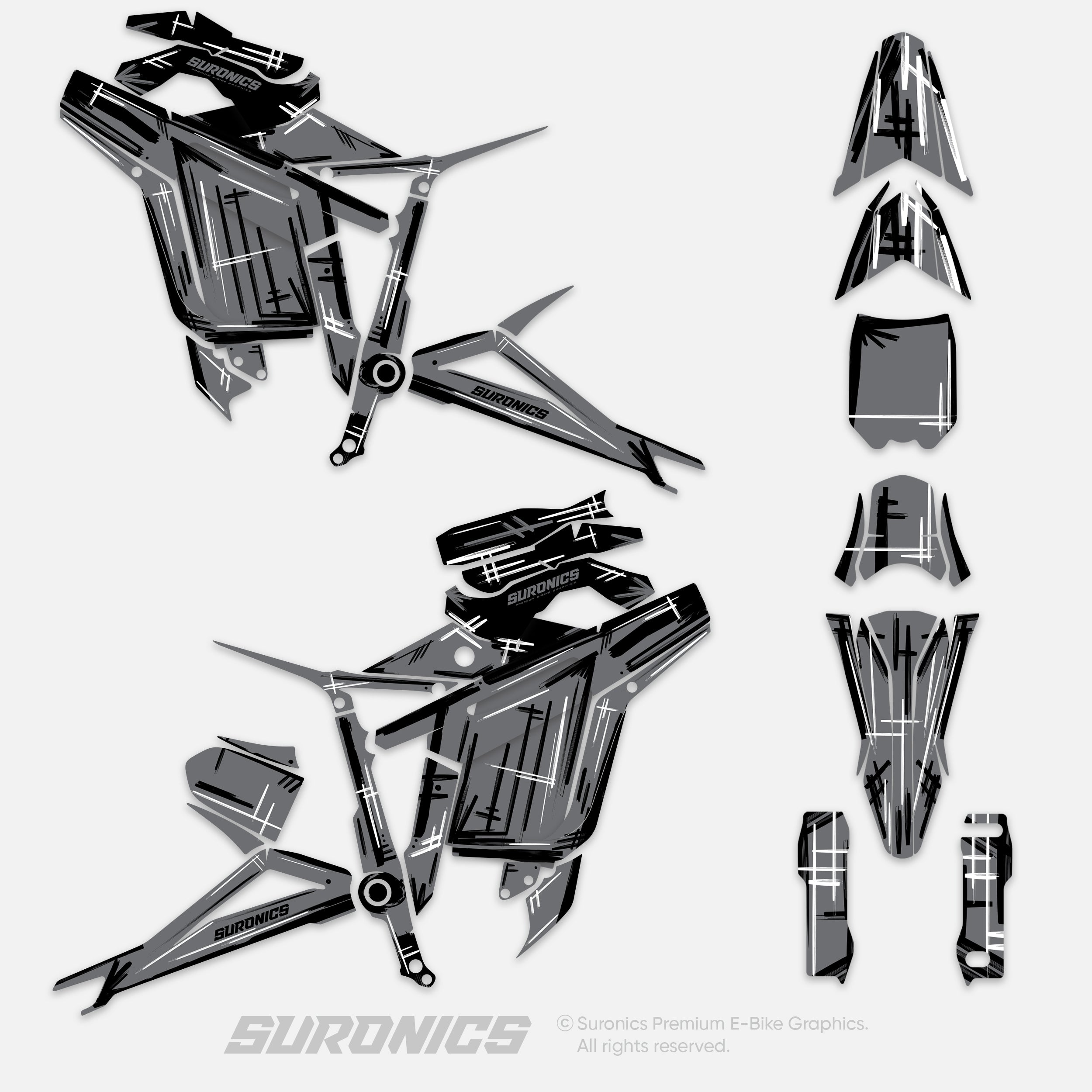 MARKER GREY Talaria Sting MX5 PRO Graphics kit