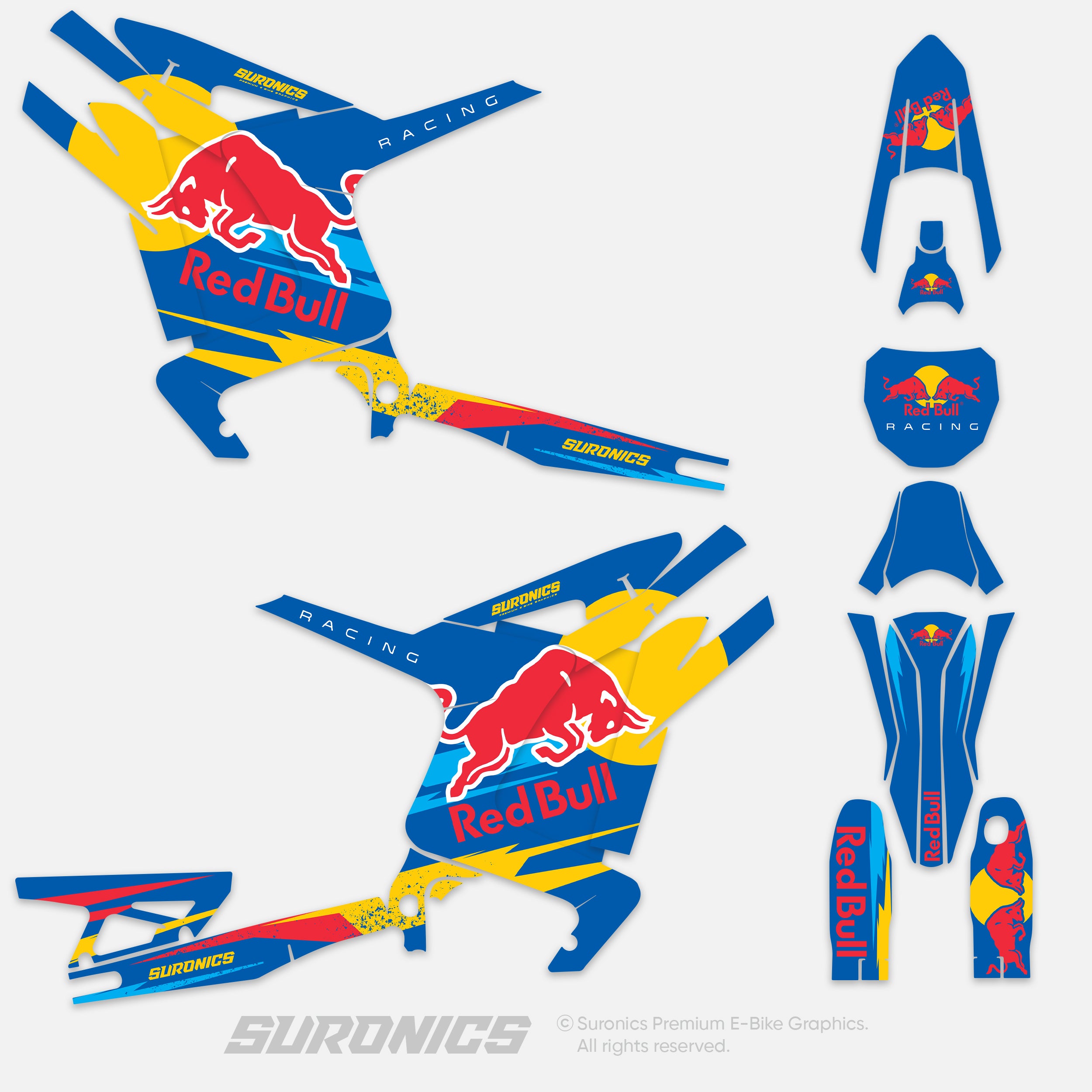 ORIGINAL BULL BLUE Arctic Leopard XE Graphics kit