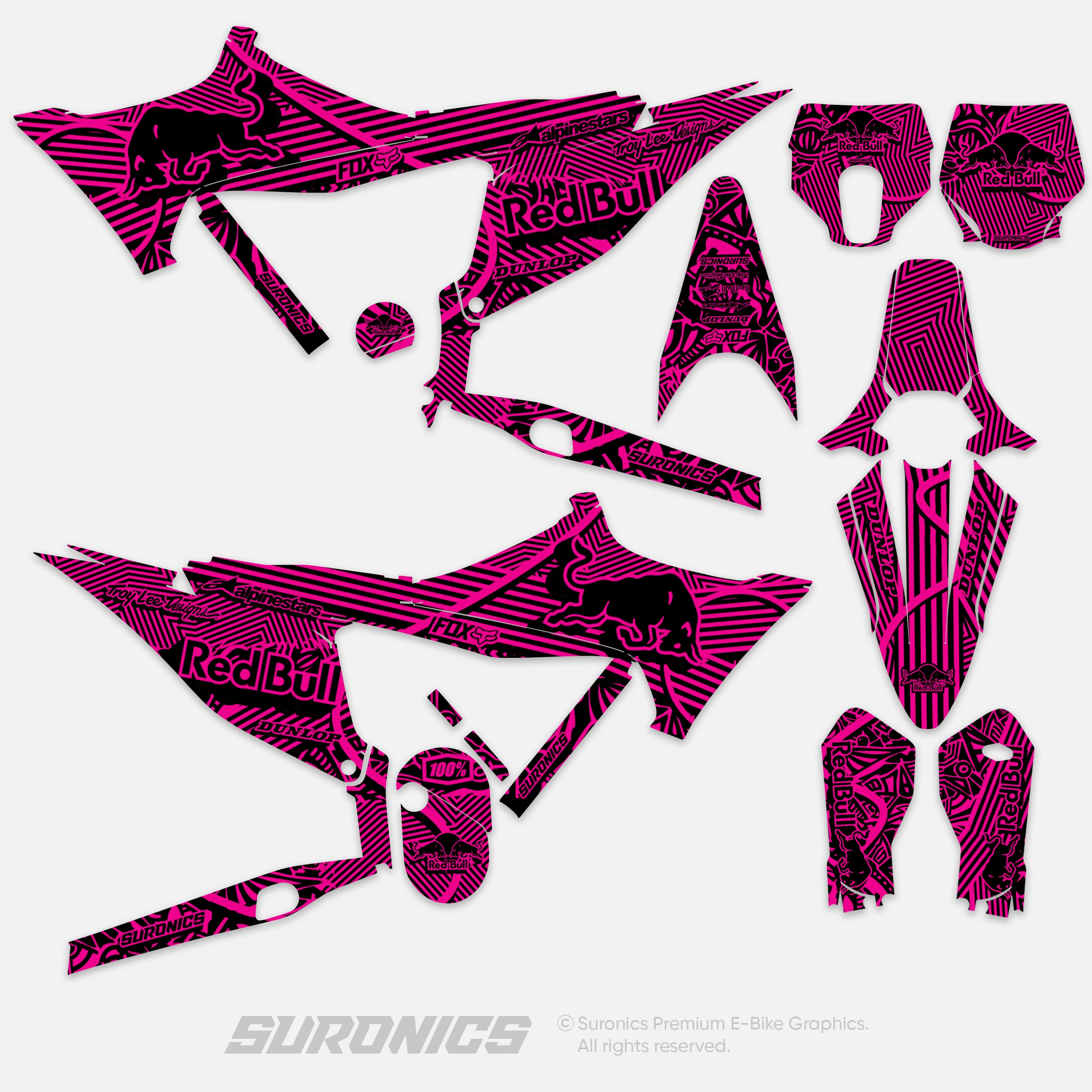 RACE ART BLACK MAGENTA Stark Varg Graphics kit