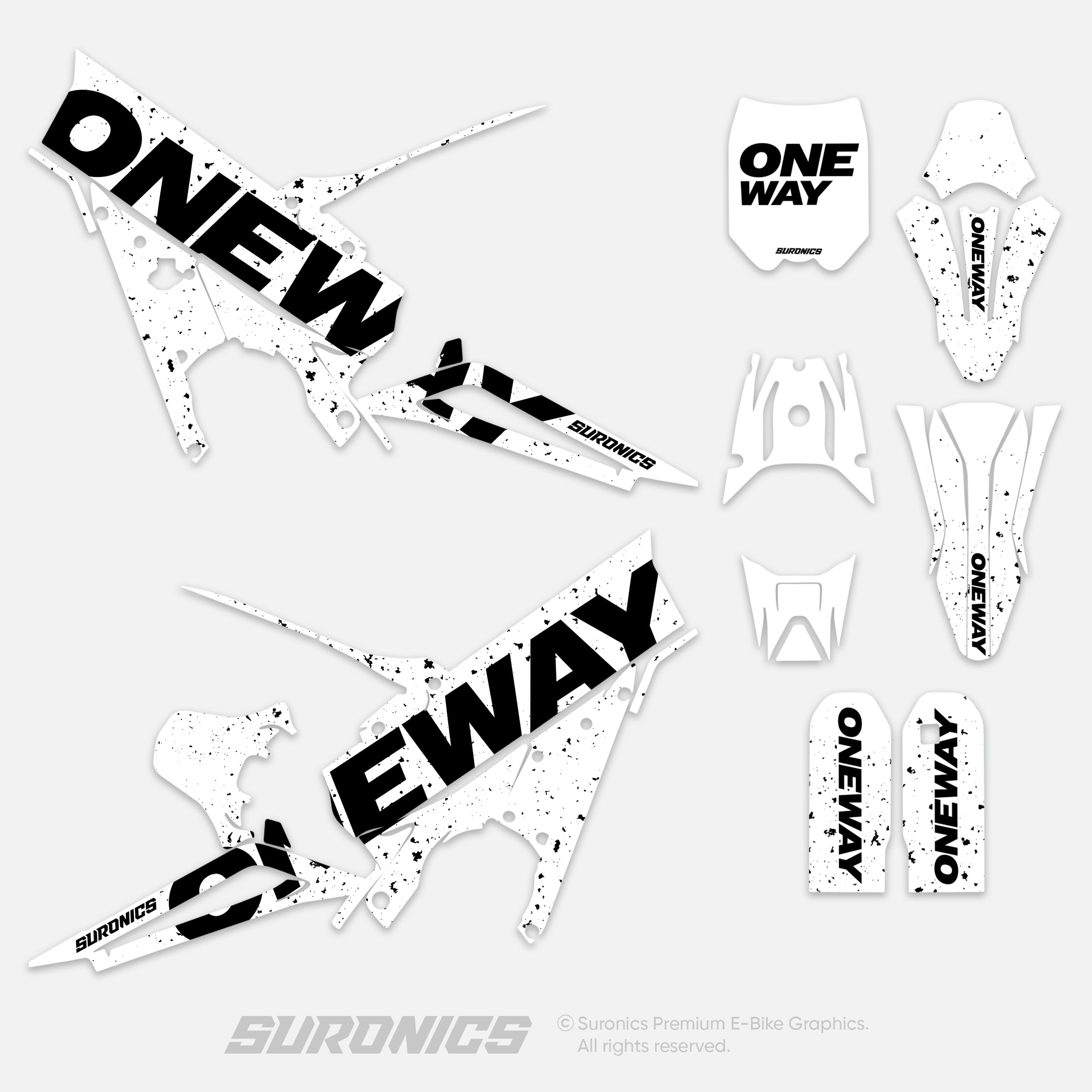 ONEWAY WHITE BLACK Talaria XXX Graphics kit