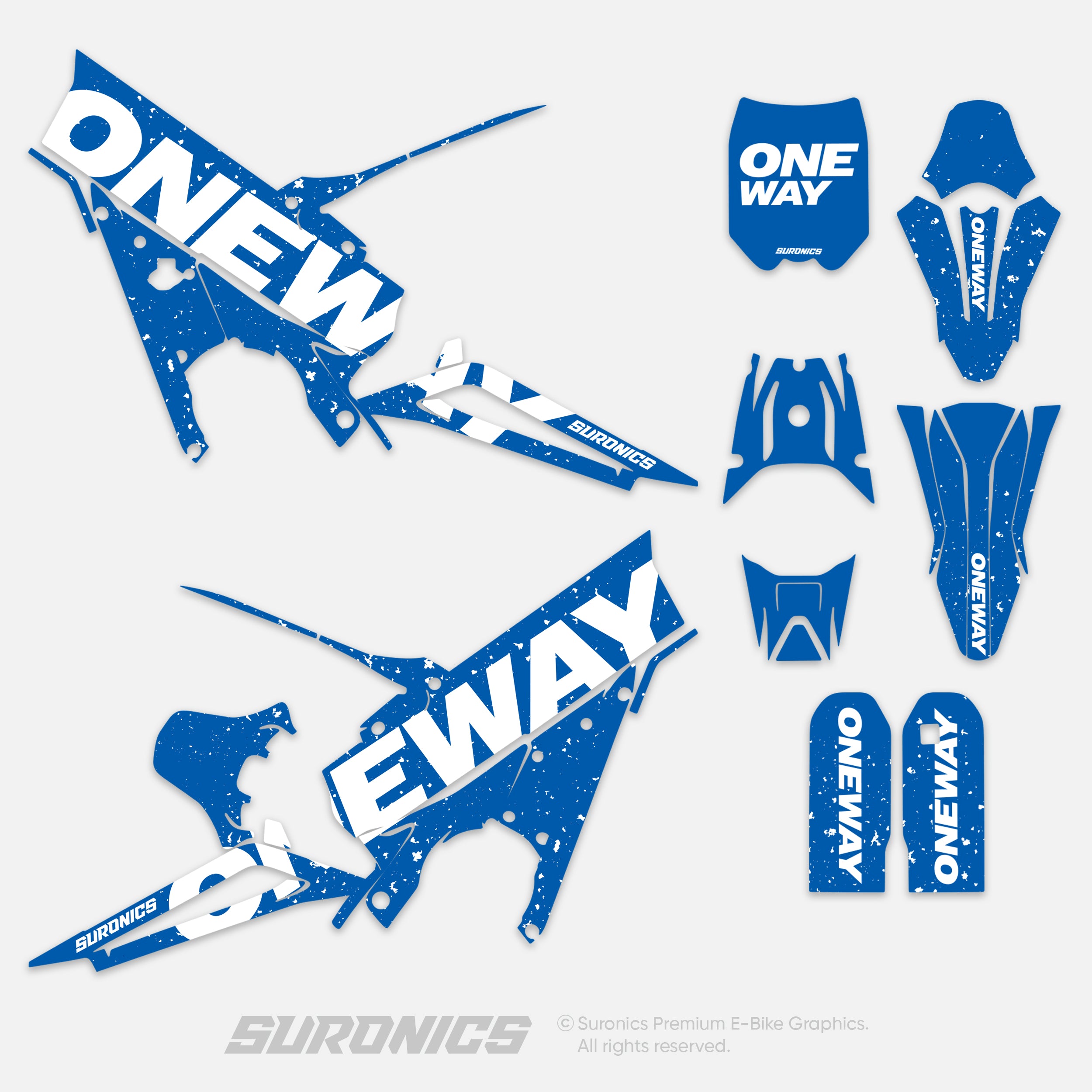 ONEWAY BLUE WHITE Talaria XXX Graphics kit