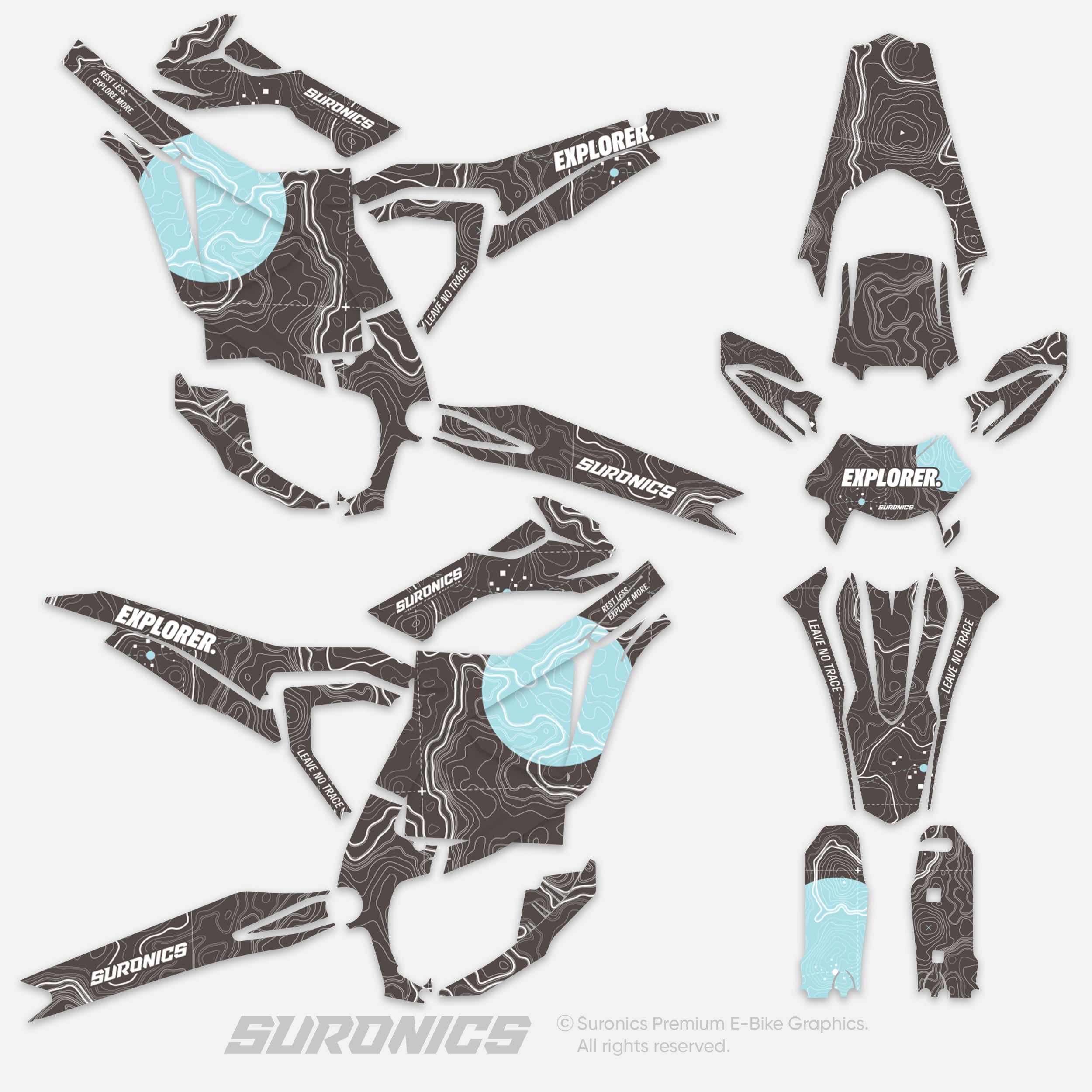 EXPLORER EARTH MILKY Surron Ultra Bee Graphics kit