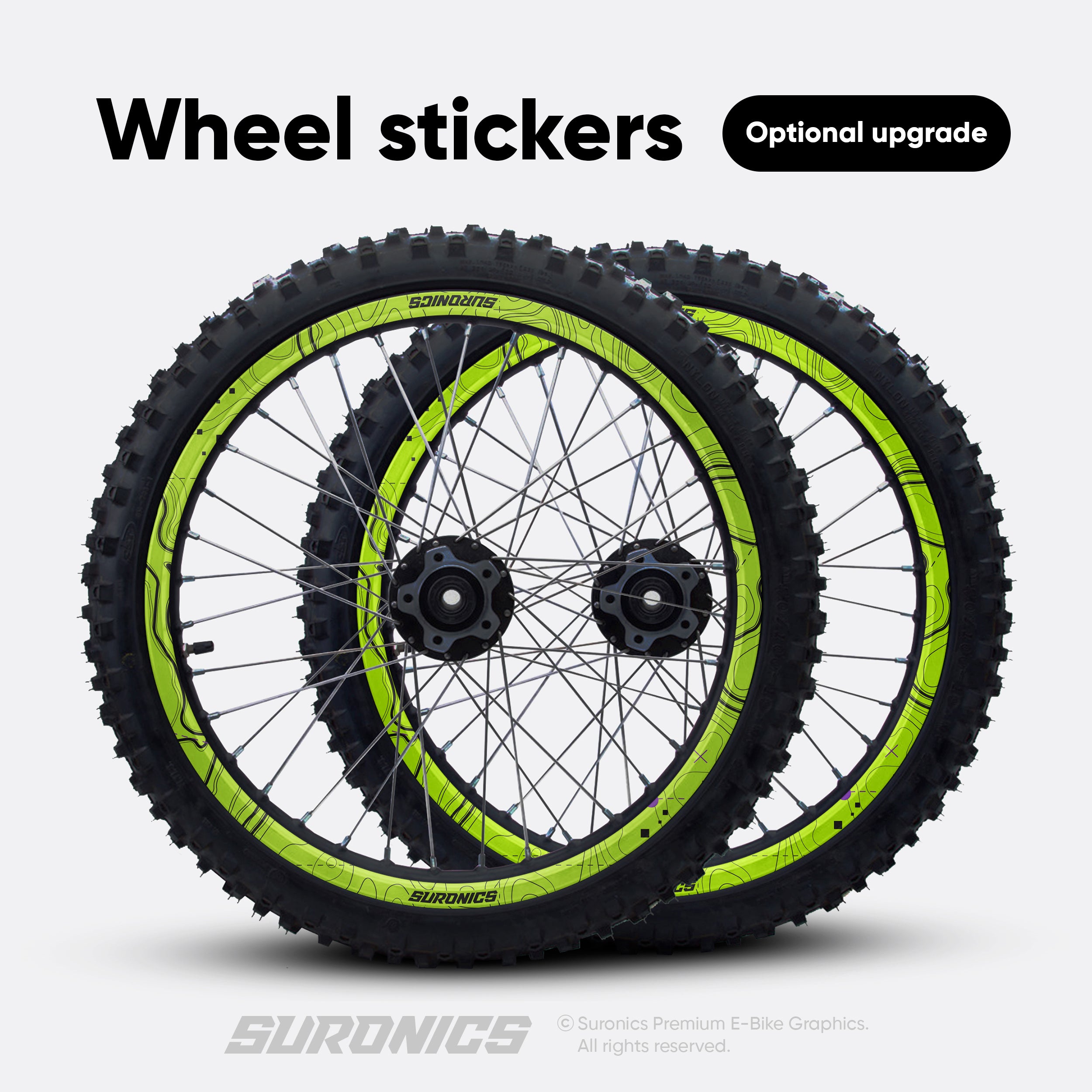EXPLORER GREEN PURPLE Surron Hyper Bee Graphics kit