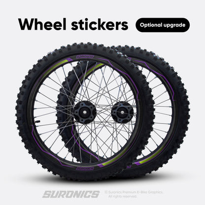 FOX RACER BLACK GREEN Surron Ultra Bee Graphics kit