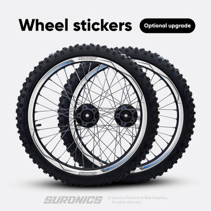 FOX RACER WHITE BLUE Arctic Leopard XE Graphics kit