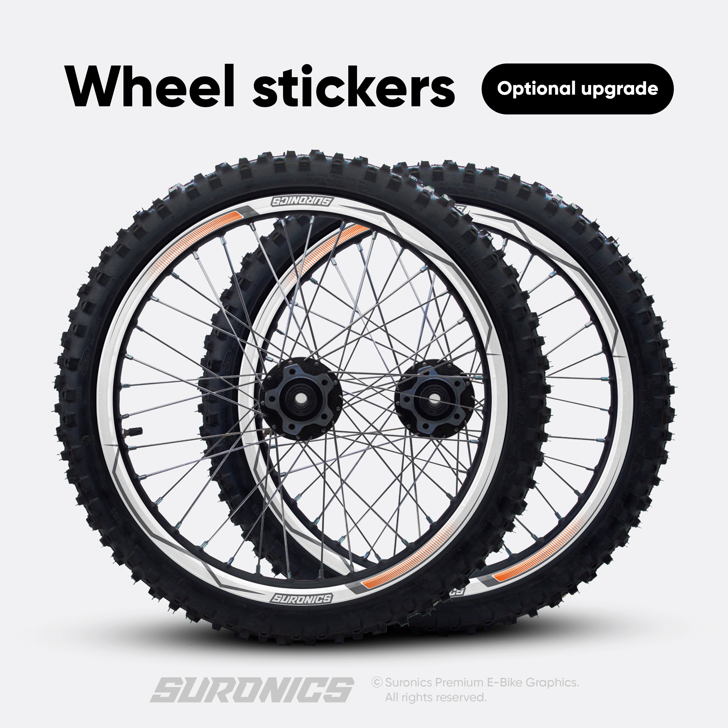 FOX RACER WHITE ORANGE Arctic Leopard XE Graphics kit