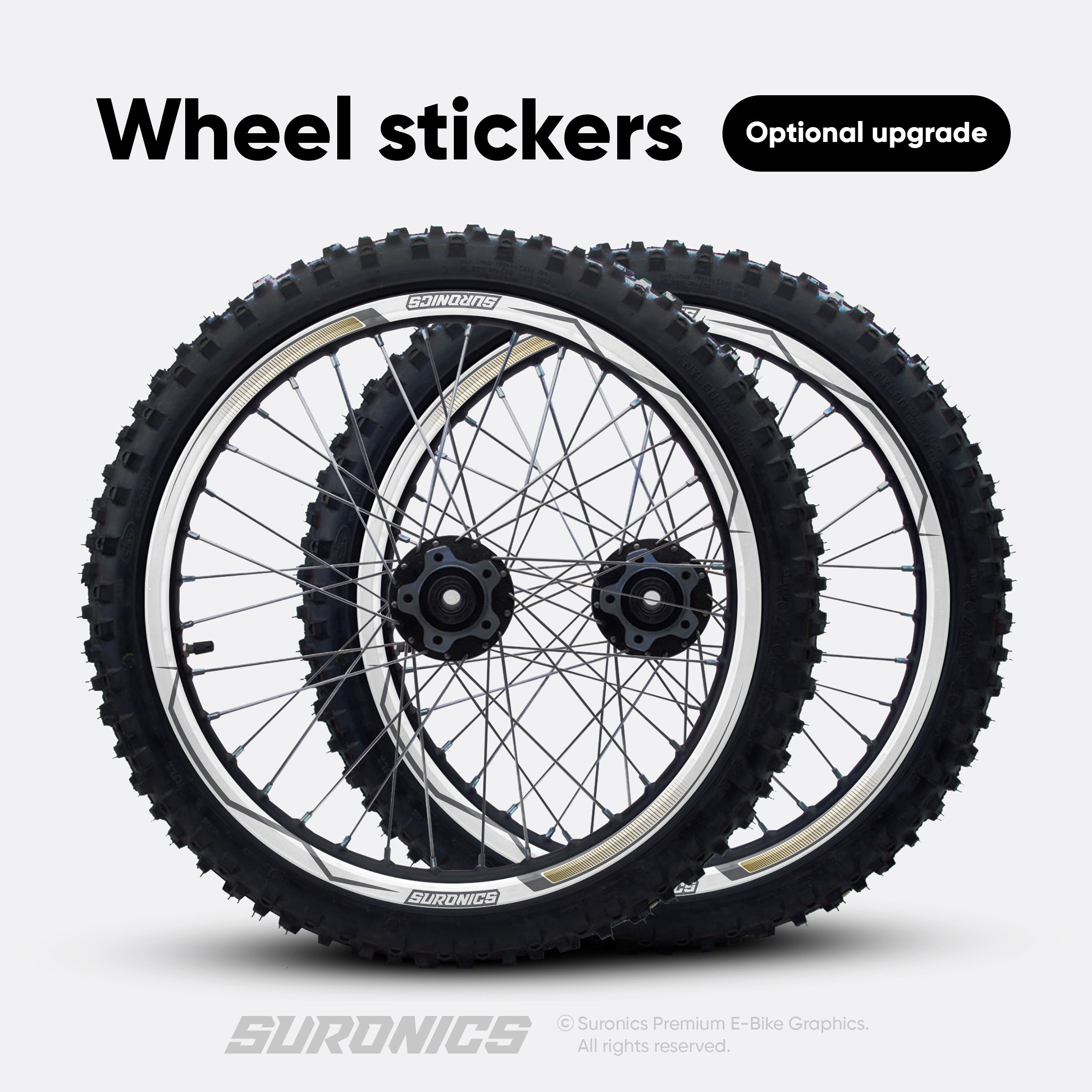 FOX RACER WHITE SANDER Surron Ultra Bee Graphics kit