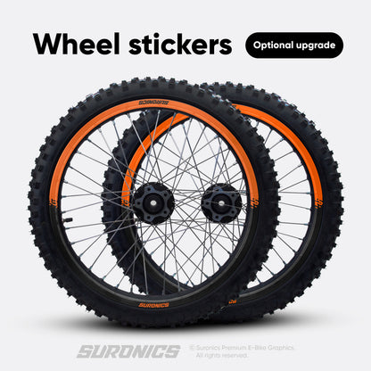 HALF BLACK ORANGE Stark Varg Graphics kit