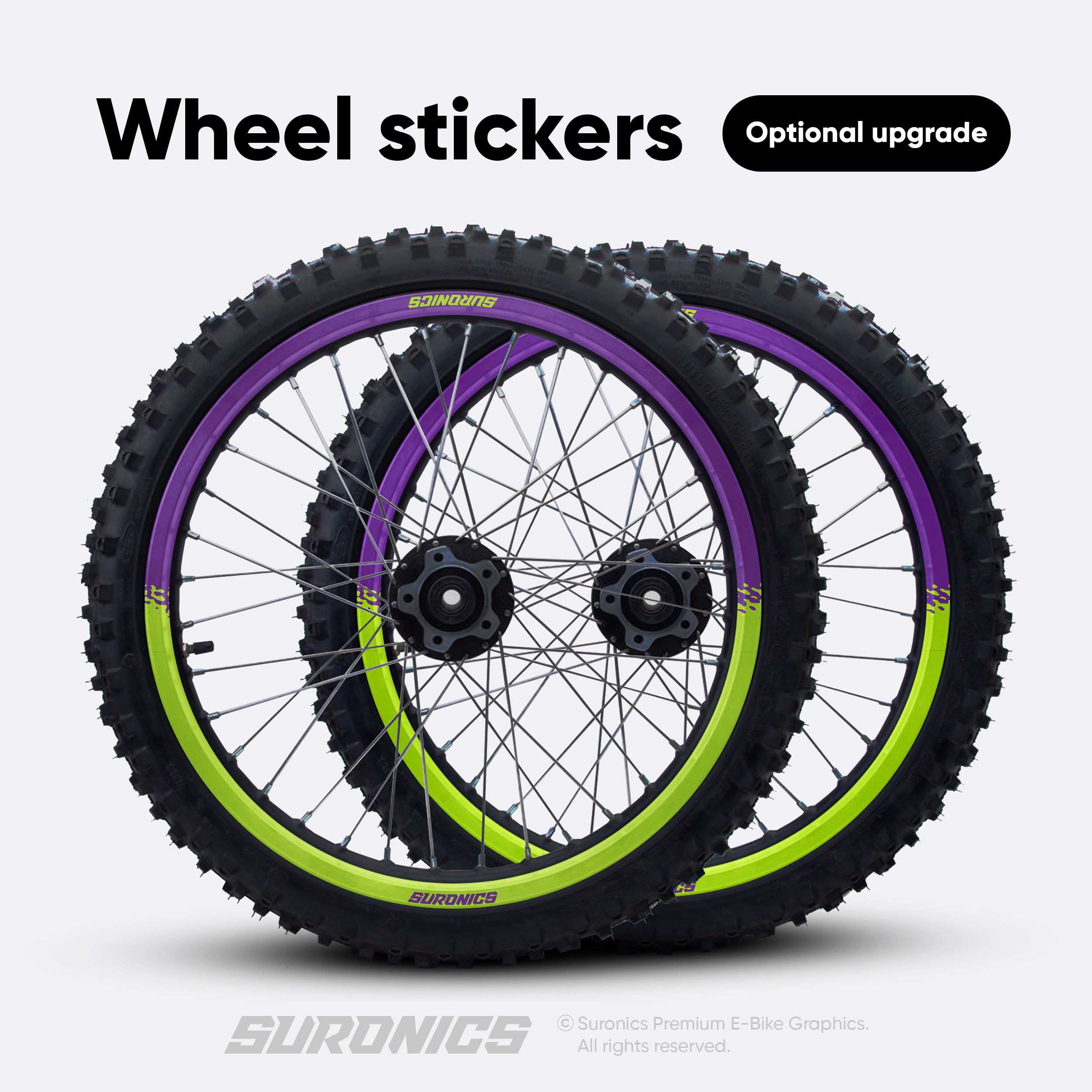 HALF PURPLE GREEN Stark Varg Graphics kit