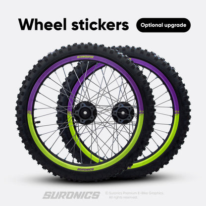 HALF PURPLE GREEN Stark Varg Graphics kit