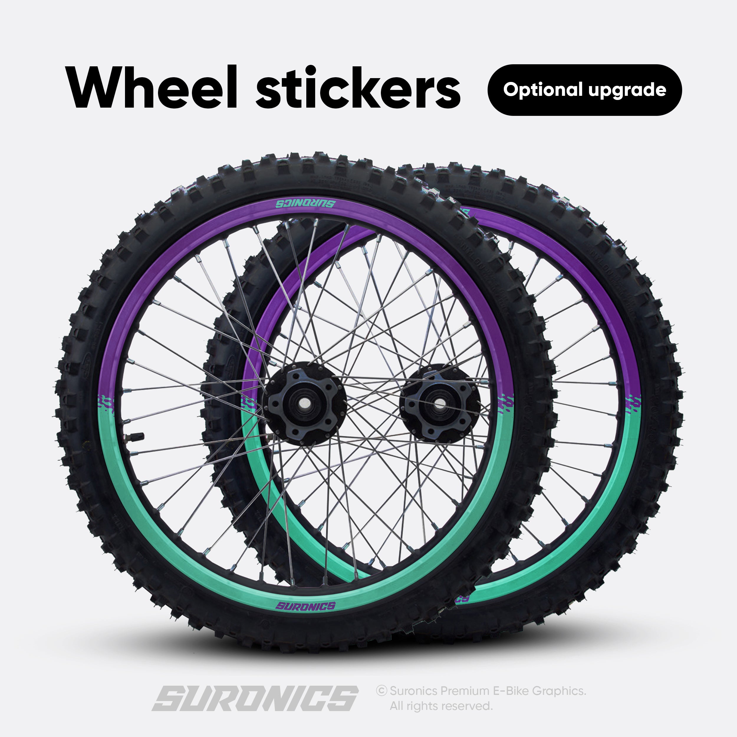 HALF MINT PURPLE Surron Ultra Bee Graphics kit