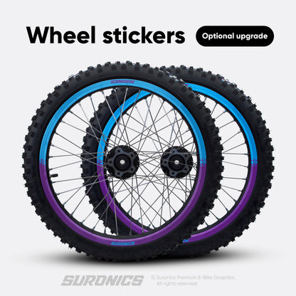 HALF PURPLE CYAN Talaria Sting MX5 PRO Graphics kit