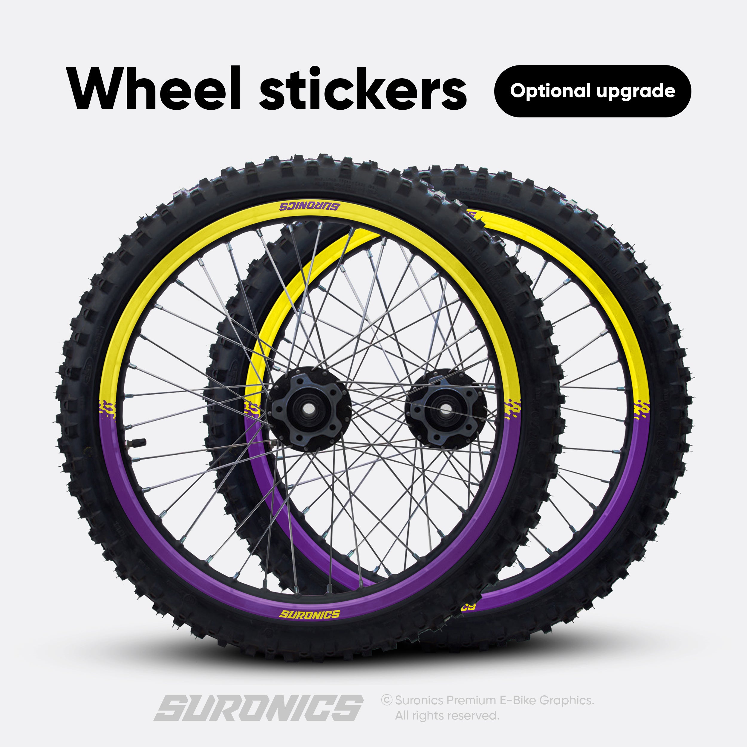 HALF PURPLE YELLOW Talaria Sting MX3 MX4 Graphics kit