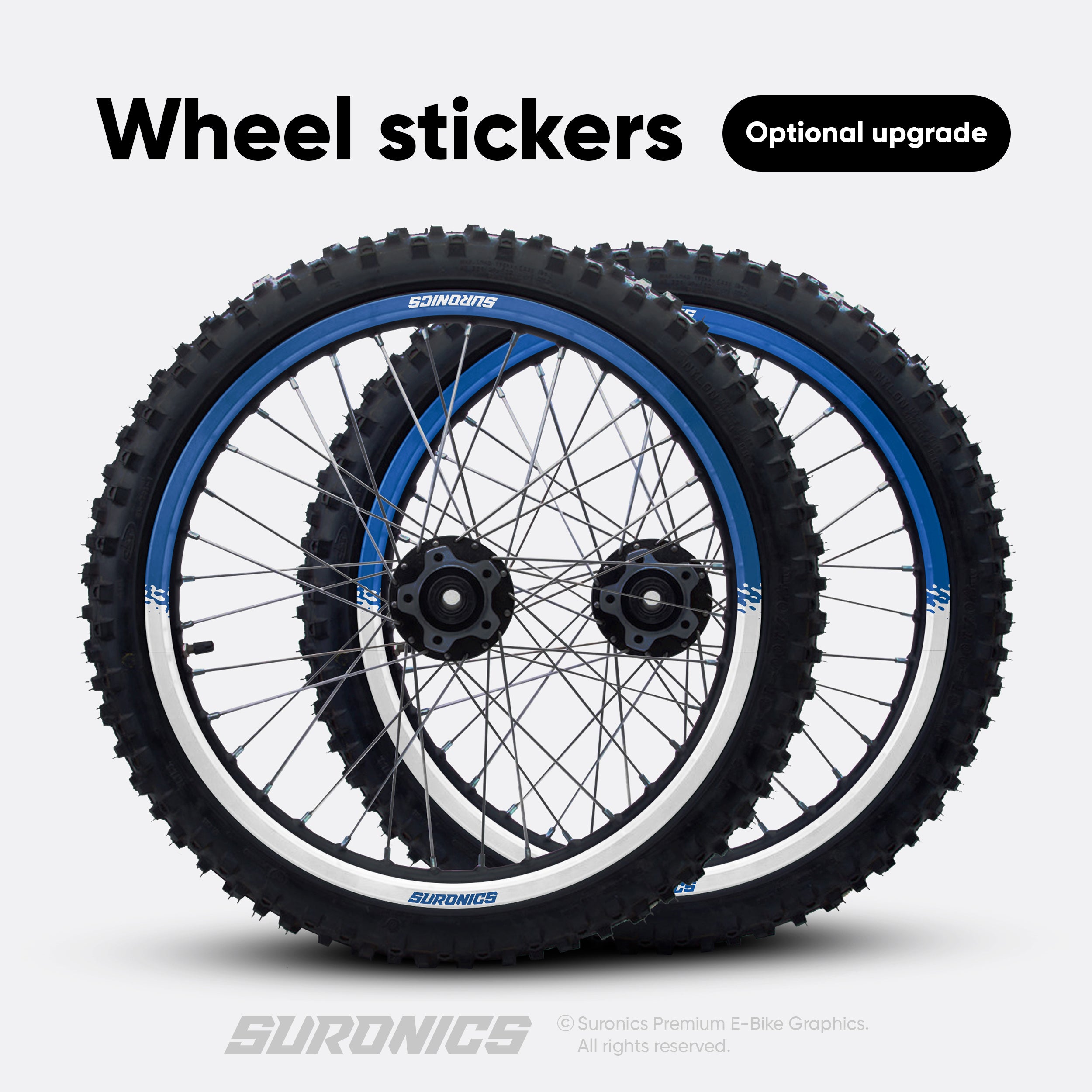 HALF WHITE BLUE Stark Varg Graphics kit