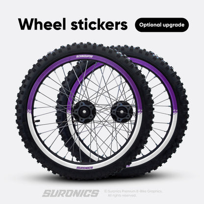 HALF WHITE PURPLE 79Bike Falcon PRO / GT / M Graphics kit
