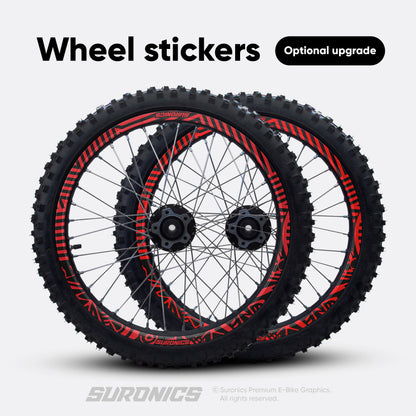 RACE ART BLACK RED Surron Light Bee Graphics kit