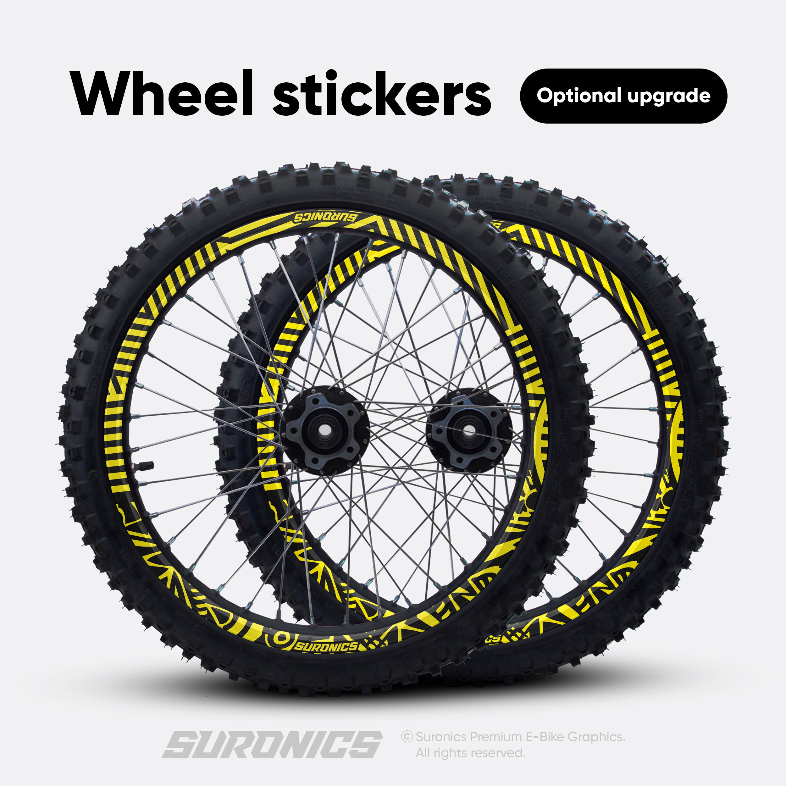 RACE ART BLACK YELLOW Surron Light Bee Graphics kit