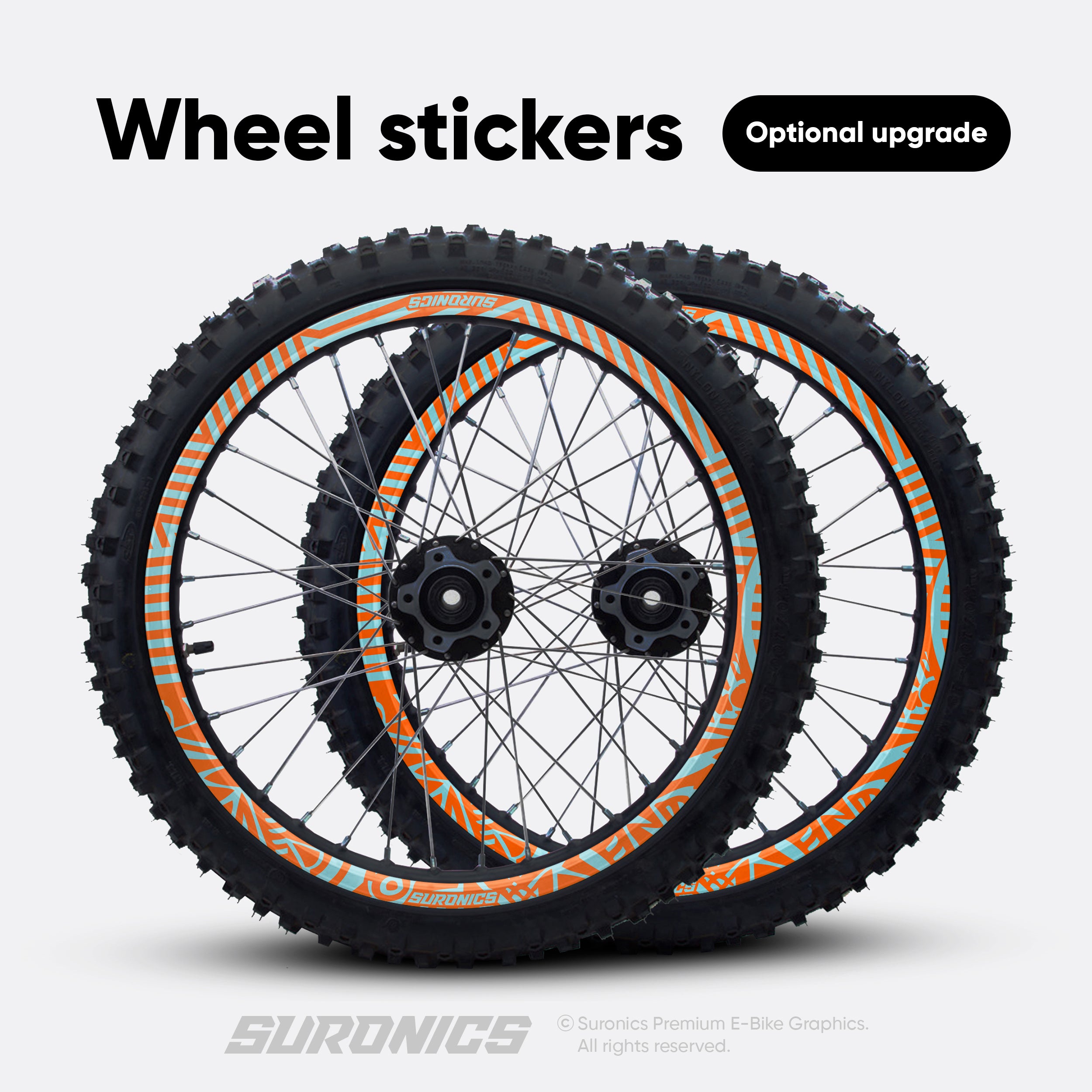 RACE ART ORANGE MILKY Surron Hyper Bee Graphics kit
