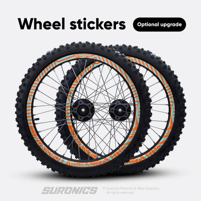 RACE ART ORANGE MILKY Surron Hyper Bee Graphics kit