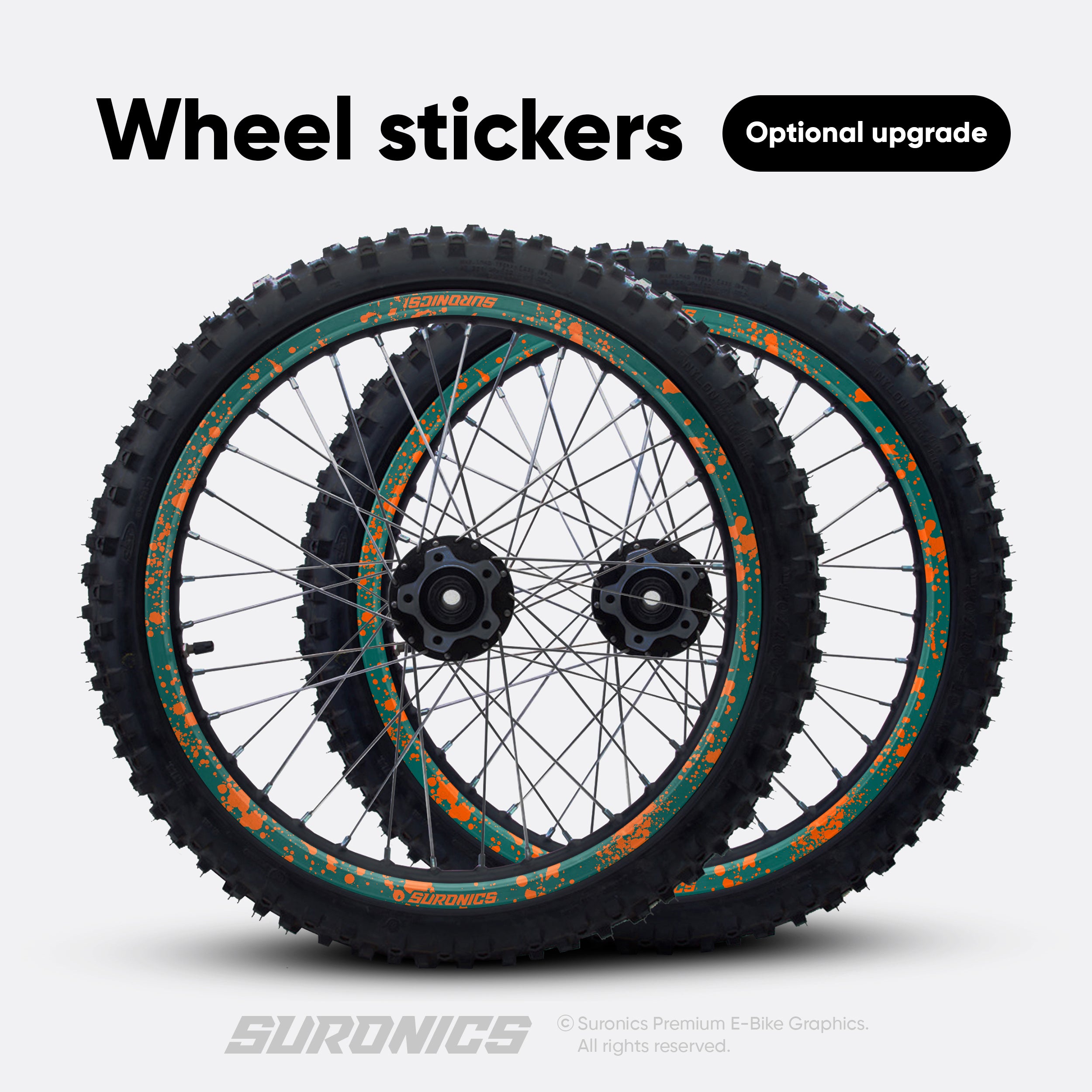 SPLATTER AVENTUR ORANGE Surron Ultra Bee Graphics kit