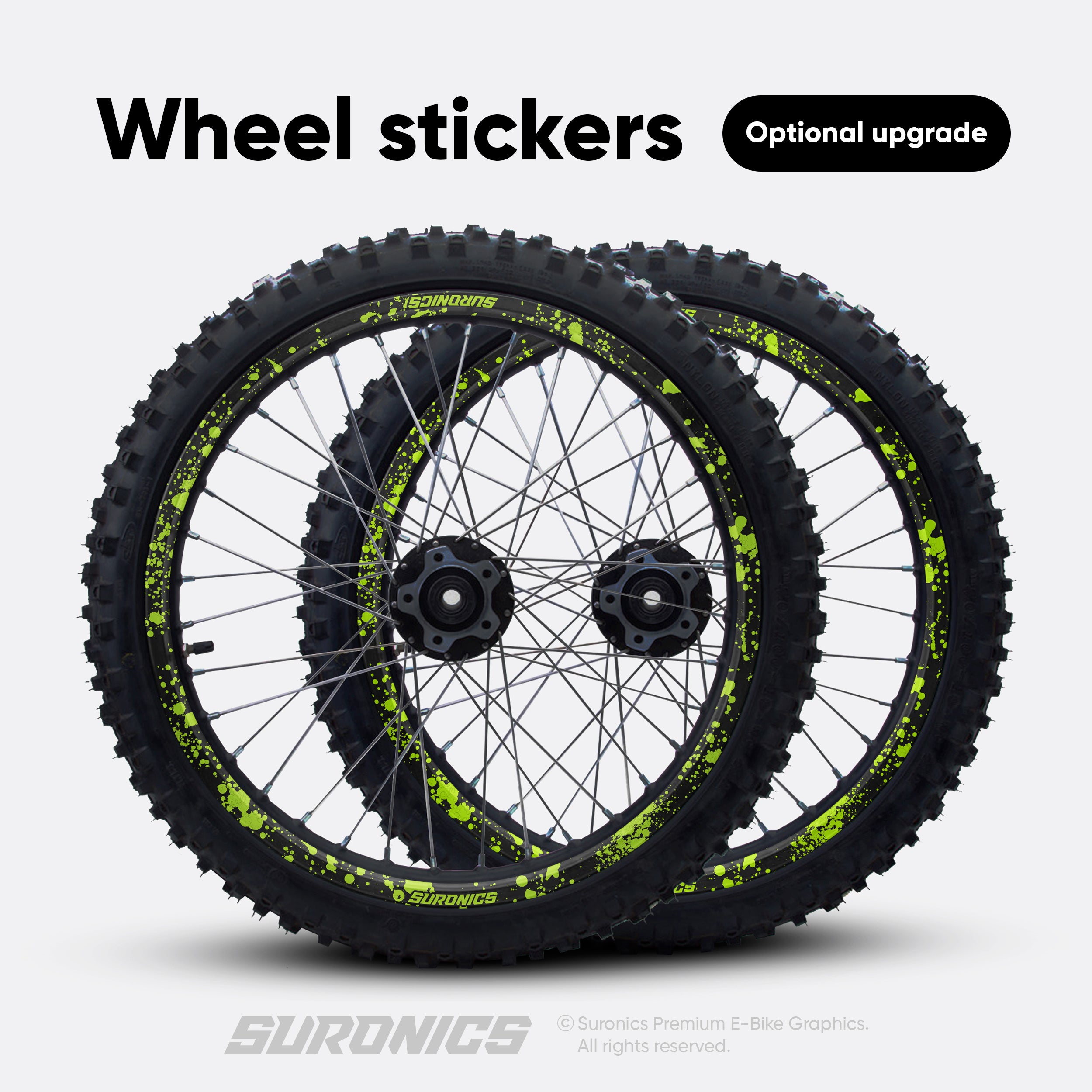 SPLATTER BLACK GREEN Rerode R1 Graphics kit