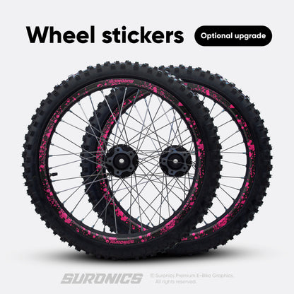 SPLATTER BLACK MAGENTA Eride Pro SS SR Graphics kit